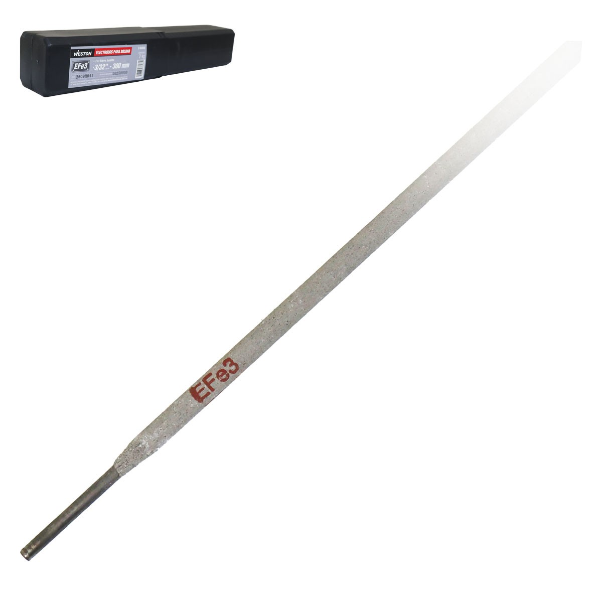 Electrodo para Soldar Hierro Fundido EFe3 3/32" 300 mm Caja 2 kg WESTON
