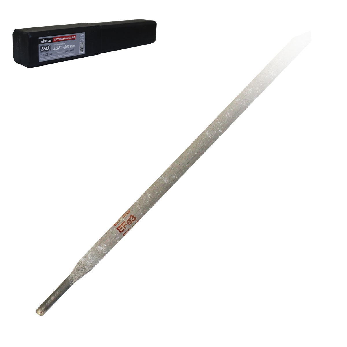 Electrodo para Soldar Hierro Fundido WESTON EFe3 5/32" 350 mm - Caja 2 kg