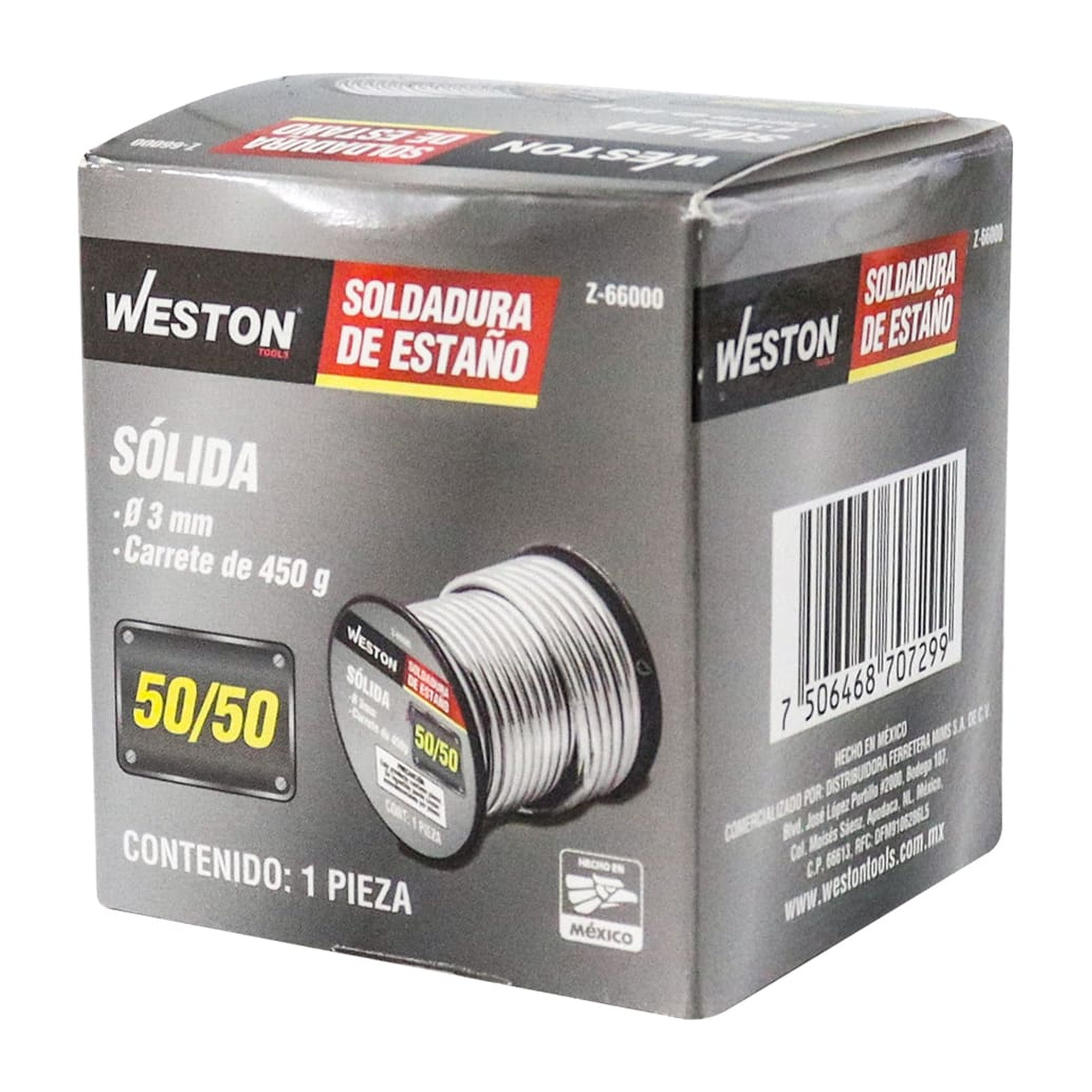 SOLDADURA DE ESTAÑO SÓLIDA 50/50 3MM 450G - Imagen 4