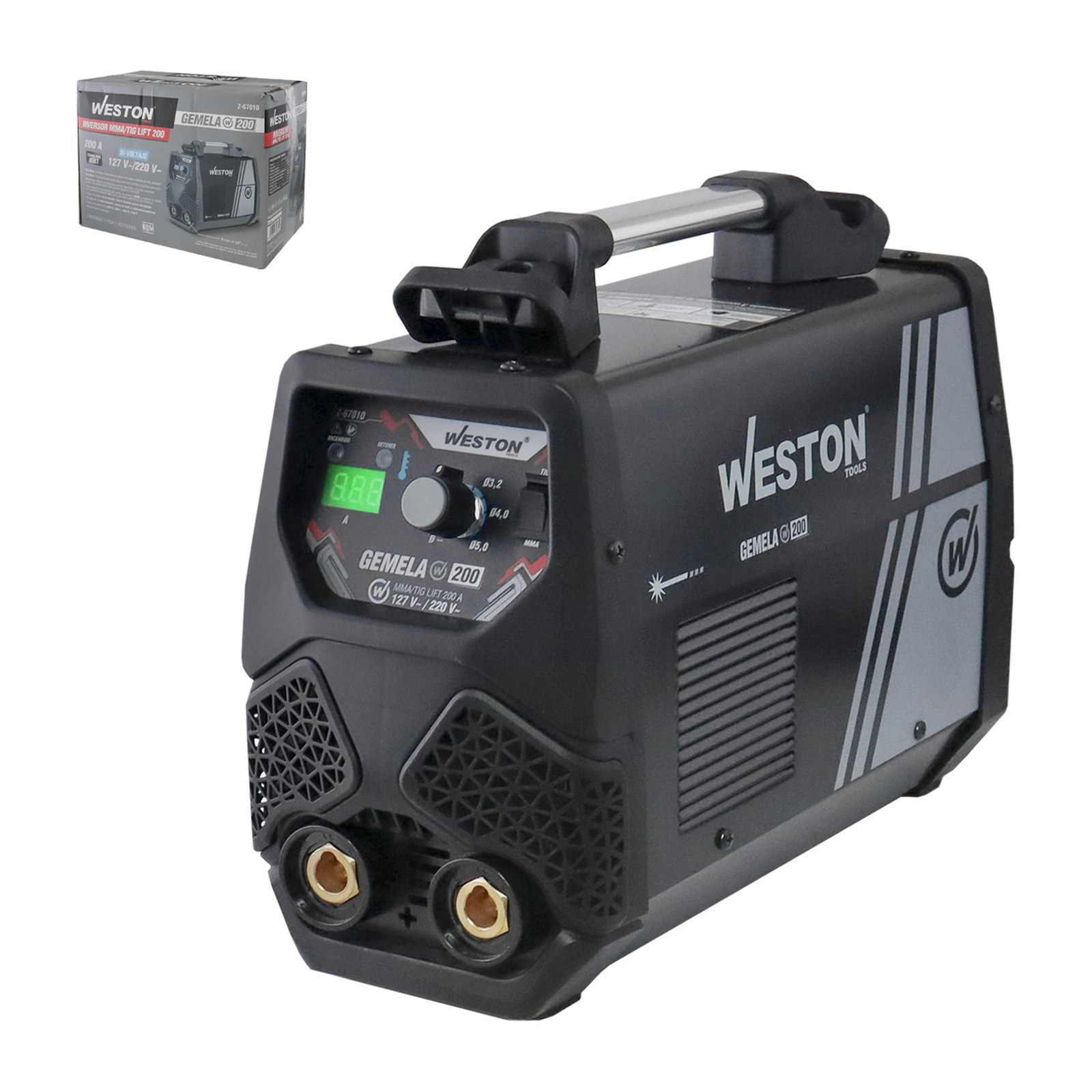 Inversor de Soldadura MMA 200 Amp 110/220V 1 Fase IGBT con Lift TIG Weston