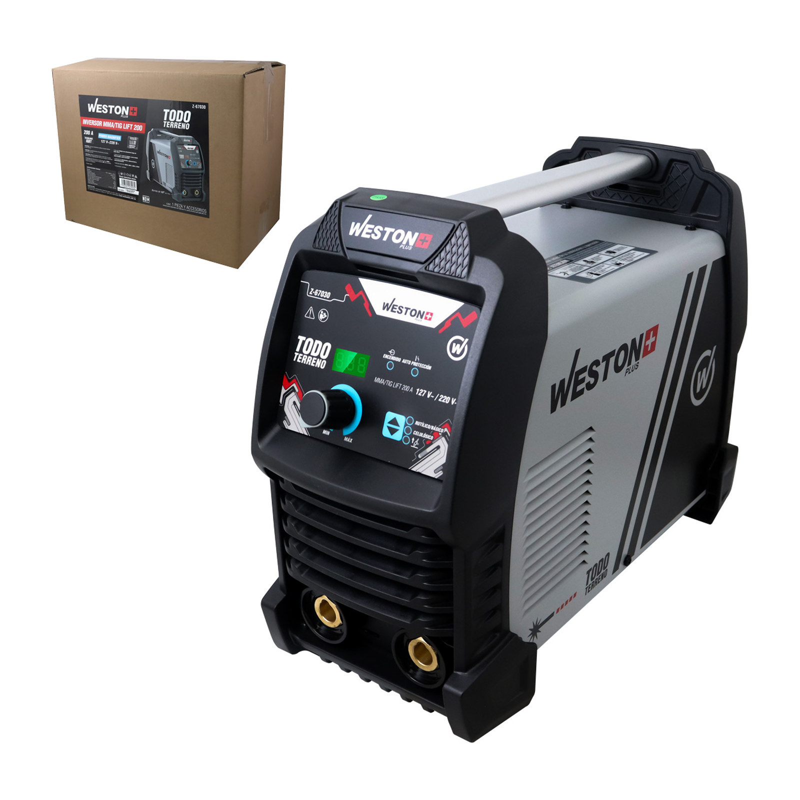 Inversor de Soldadura MMA 200 Amp Todo Terreno 110/220V Monofásico Weston Plus