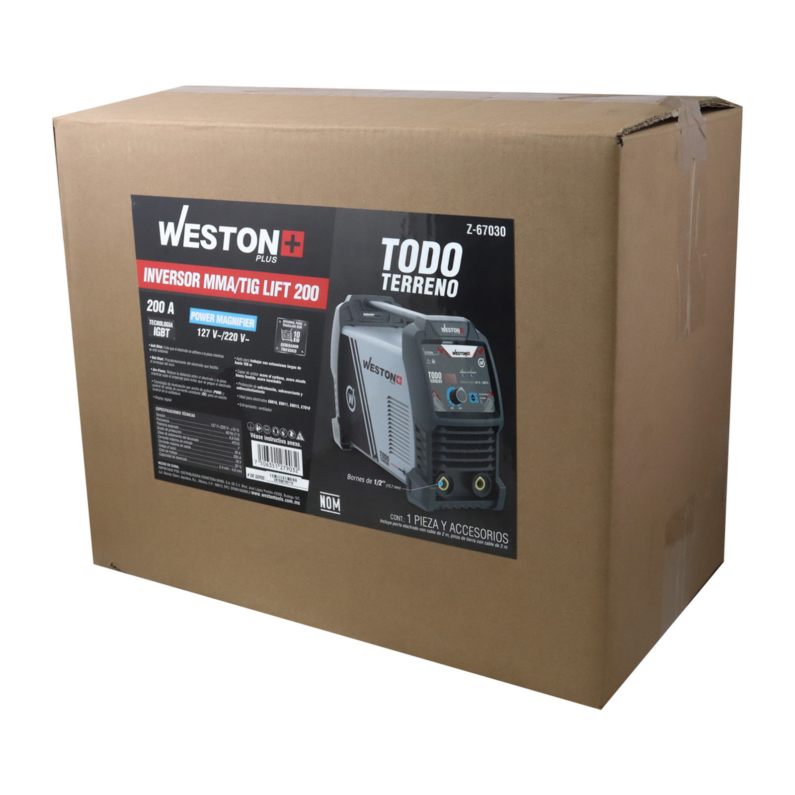 INVERSOR MMA 200AMP TODO TERRENO 110/220V 1 FASE PLUS - Imagen 4