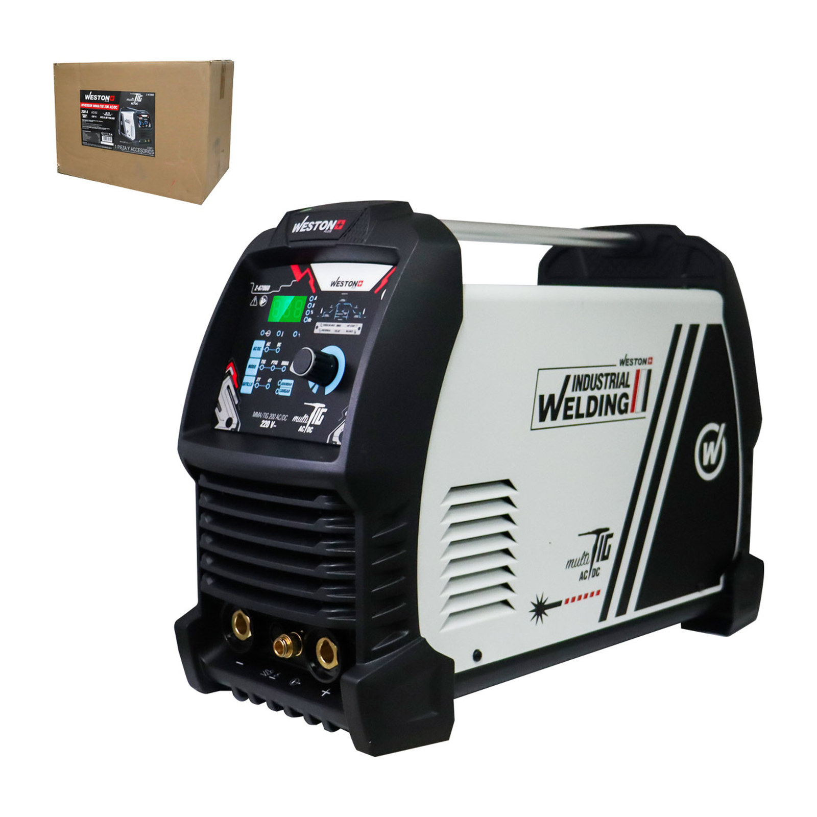 Inversor de Soldadura TIG/MMA 200 A AC/DC 220V Weston Plus