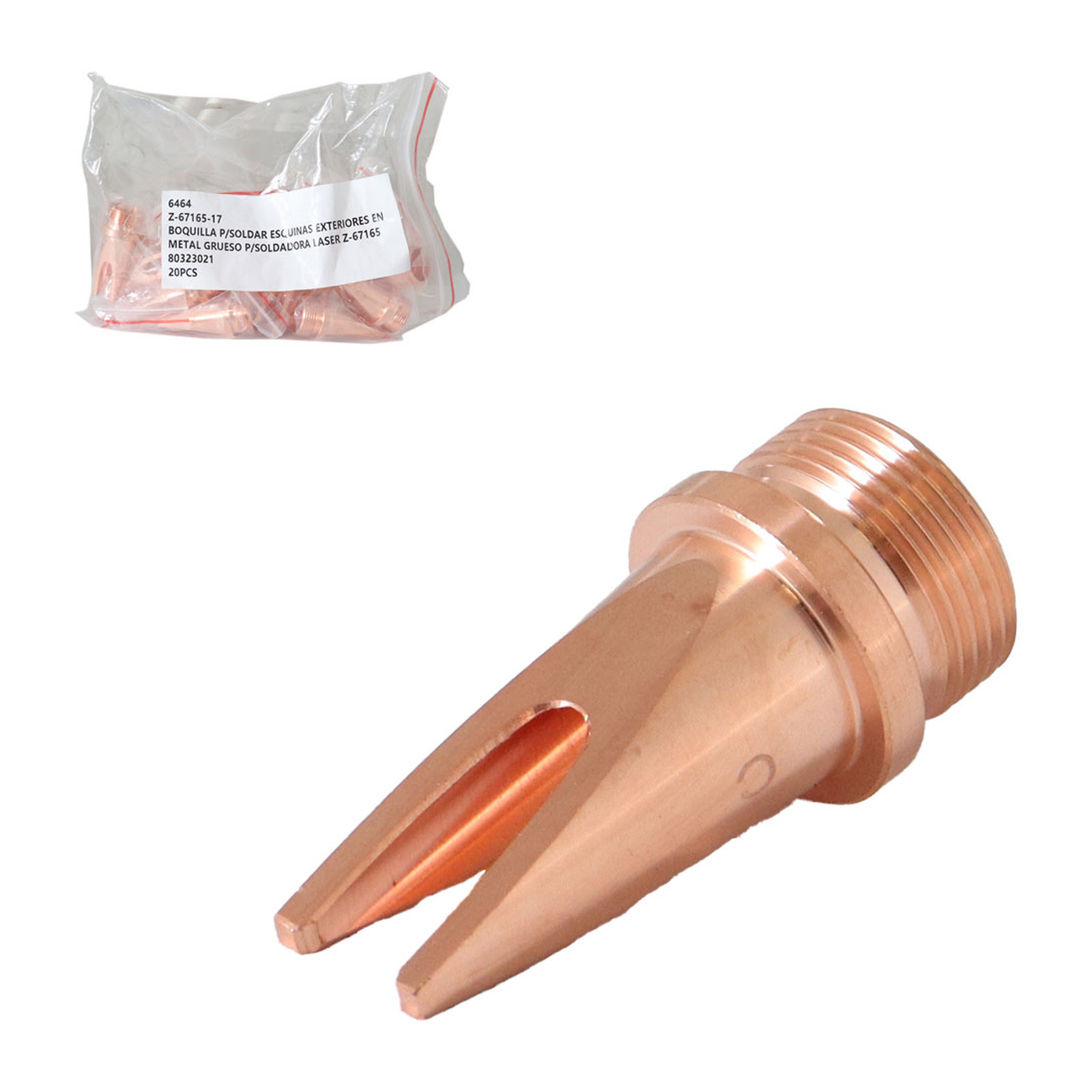 Boquilla para Soldar Esquinas Exteriores en Metal Grueso para Soldadora Láser Weston Plus Z-67165