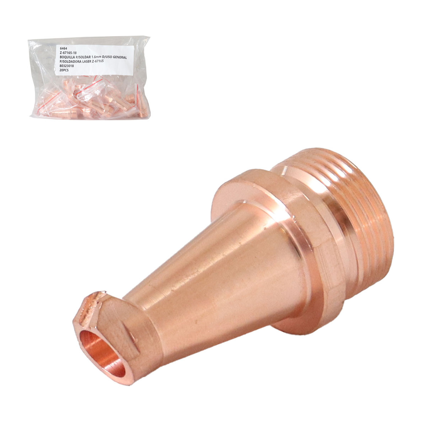 Boquilla para Soldadora Láser 1.6 mm Uso General Weston Plus
