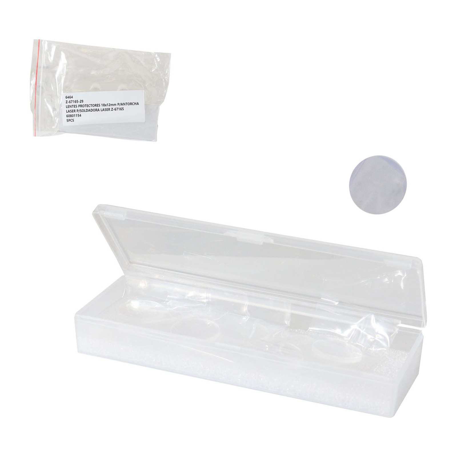 Weston Lente Protector 18x2 mm para Antorcha de Soldadora Láser Z-67165