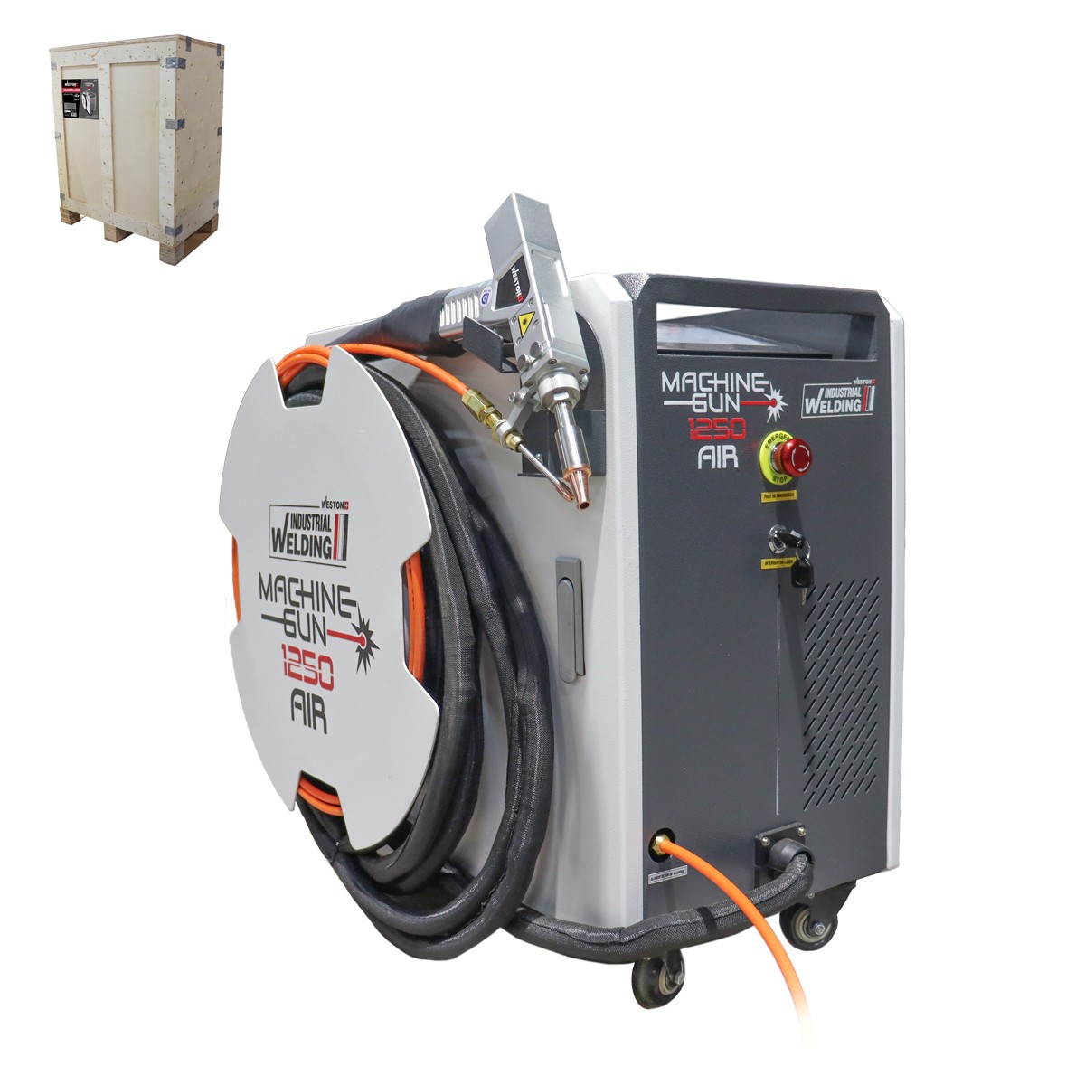 Soldadora Láser MIG 1250 W 220 V con Alimentador Integrado Weston Plus