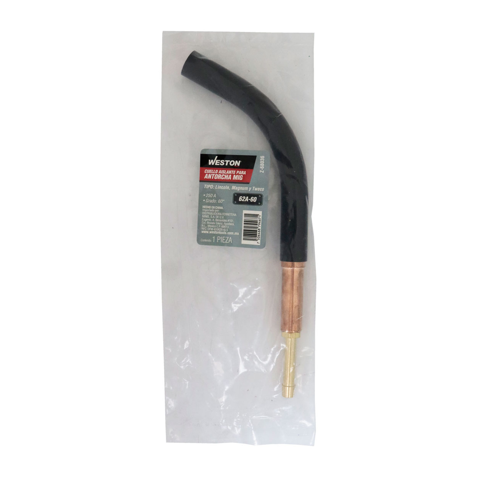 CUELLO AISLANTE PARA ANTORCHA MIG TIPO LINCOLN MAGNUM Y TWECO 250AMP 62A-60 - Imagen 3