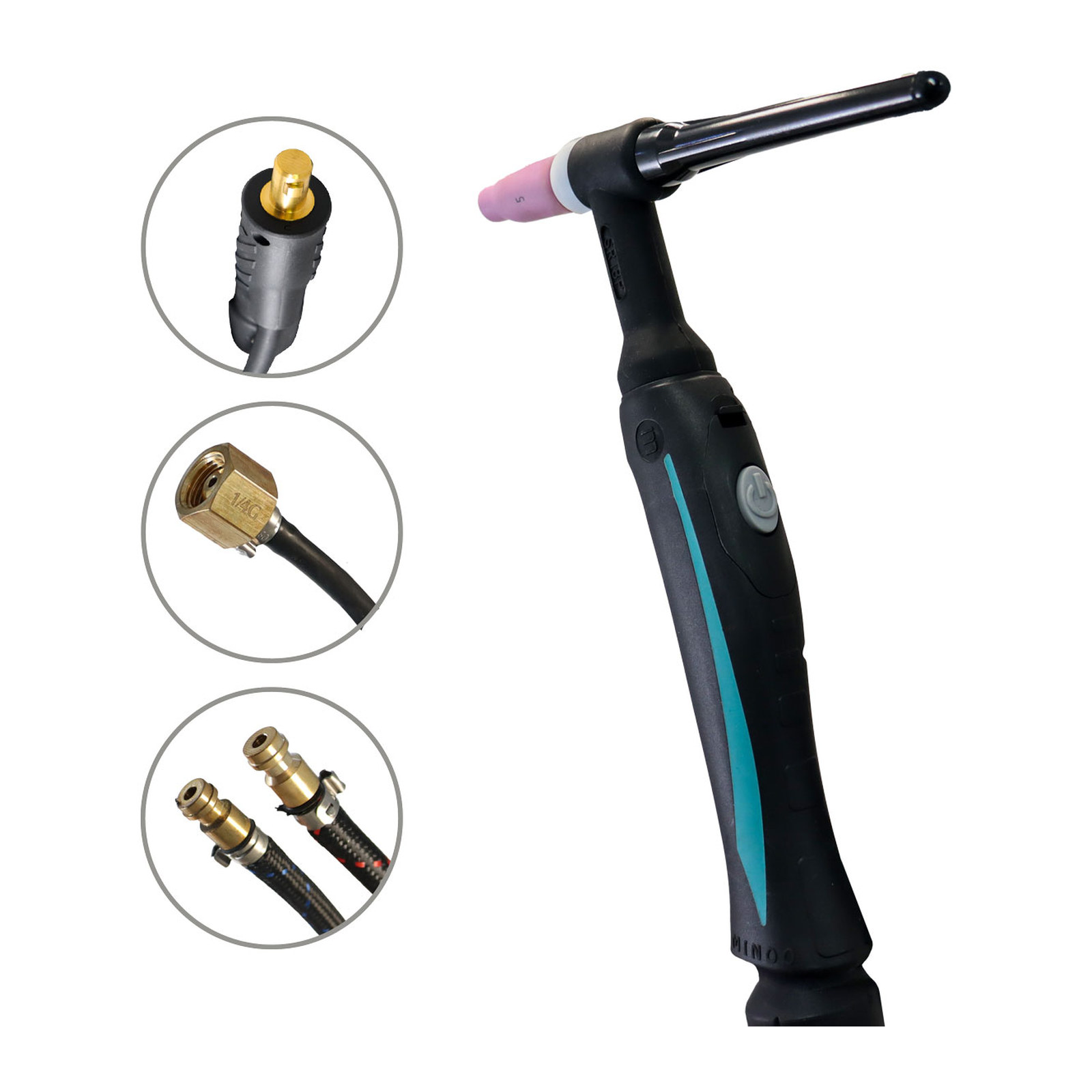 ANTORCHA TIG S18 PRO-GRIP T/EUROPEO 300 A (AC) 400 A (DC) P/Z-67170 - Imagen 2