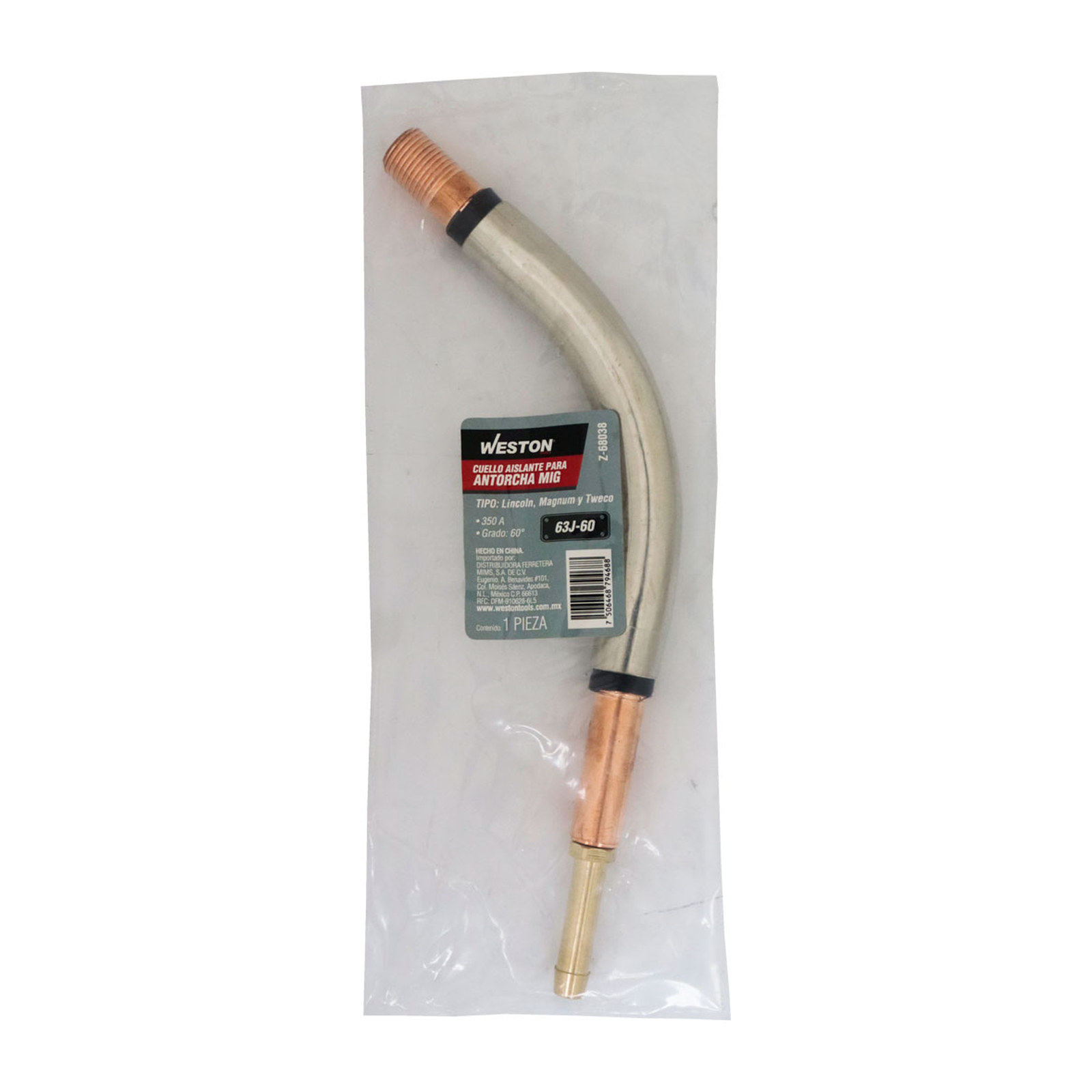 CUELLO AISLANTE PARA ANTORCHA MIG TIPO LINCOLN MAGNUM Y TWECO 400AMP 64J-60 - Imagen 3