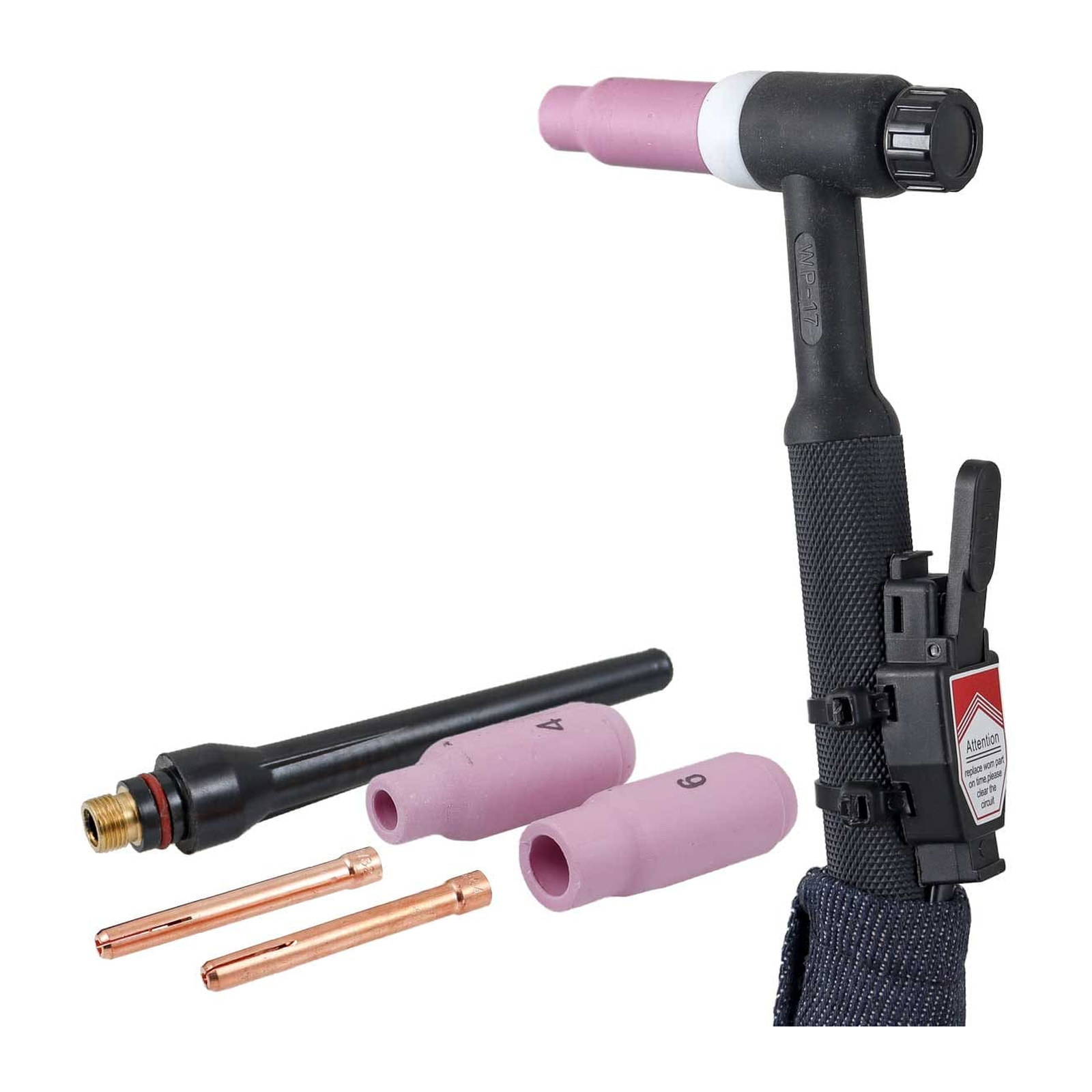 ANTORCHA TIG WP-17 C/SWITCH 4M RIGIDA, P/Z-62800 (MODELO ANTERIOR D/4 POLOS) - Imagen 3
