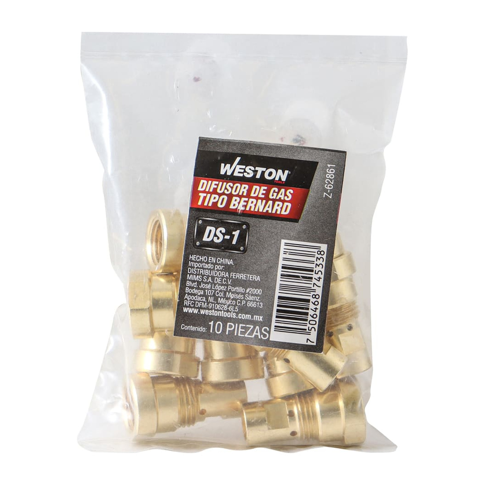 DIFUSOR DE GAS TIPO BERNARD D-1T (Precio x pieza - Empaque c/10 pzas) - Imagen 2
