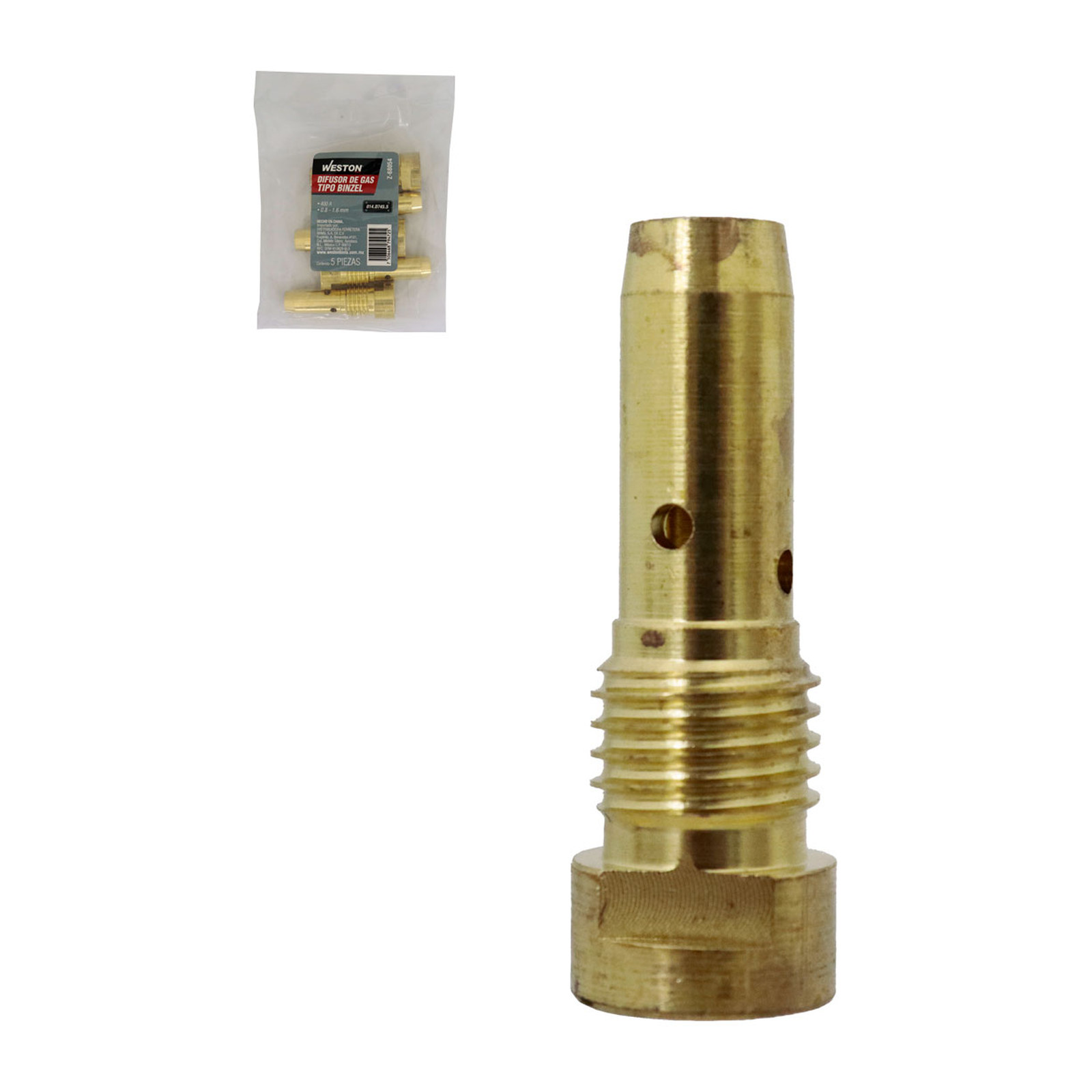 DIFUSOR DE GAS TIPO BINZEL 014.D745.5 (Precio x pieza - Empaque c/5 pzas)