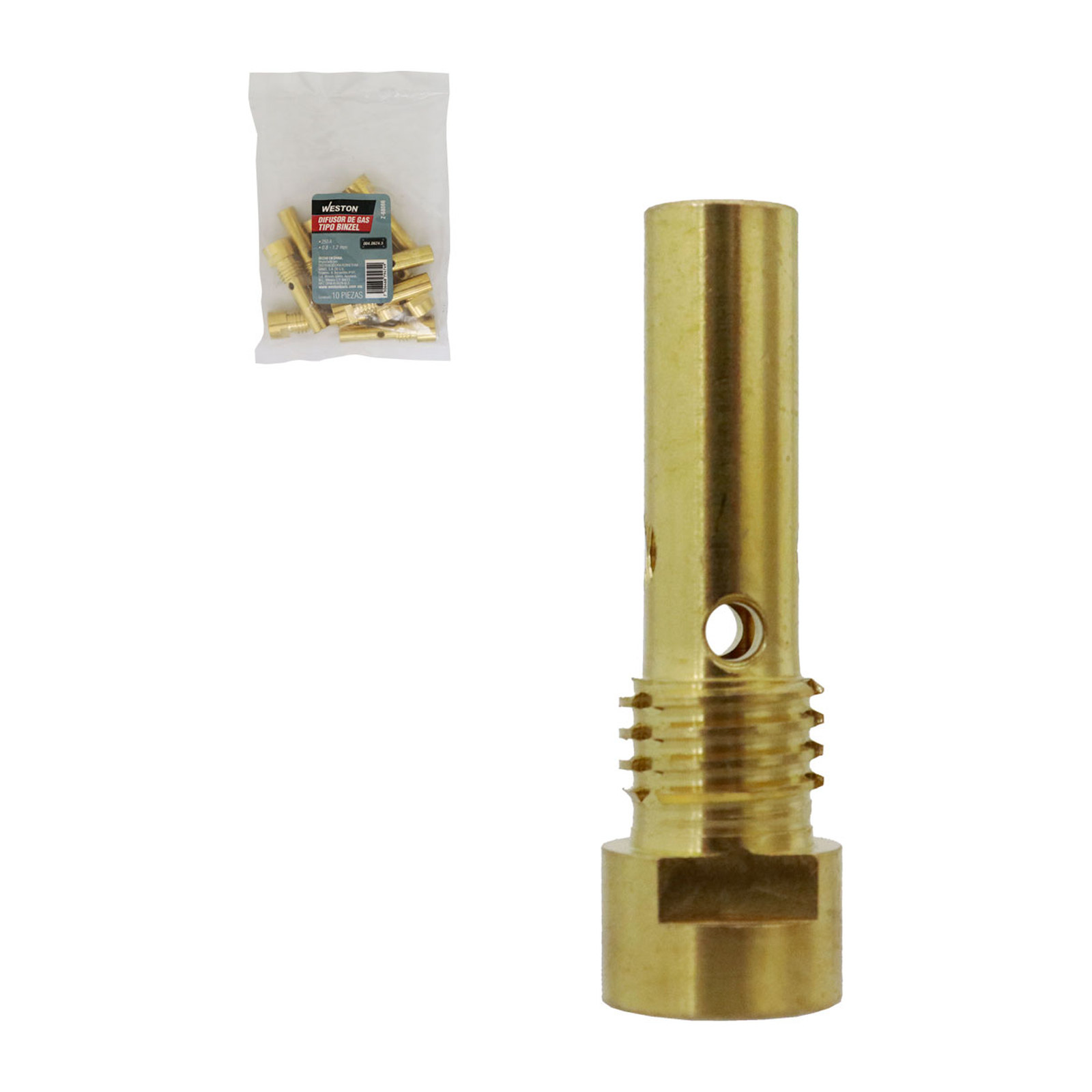 DIFUSOR DE GAS TIPO BINZEL 004.D624.5 (Precio x pieza - Empaque c/10 pzas)