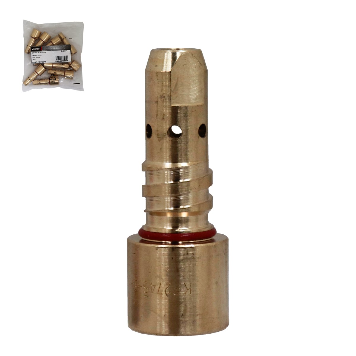 Difusor de Gas Tipo Lincoln 350 A KP2746-1 Weston (Empaque c/10 piezas)