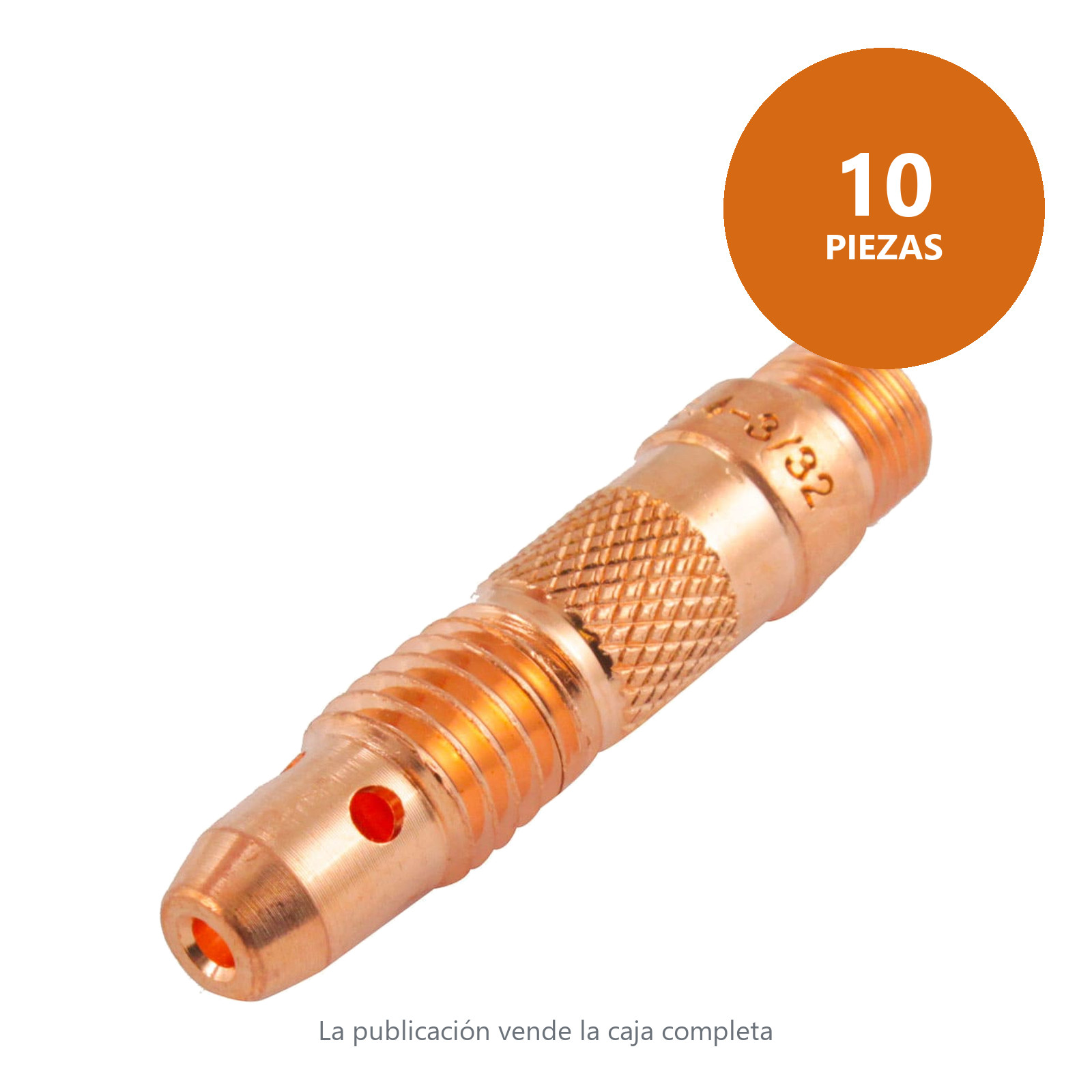 PORTAMORDAZA P/ANTORCHA TIG 10N32 3/32 (2.4 mm) (Empaque c/10 pzas - Precio x pieza) - Imagen 2