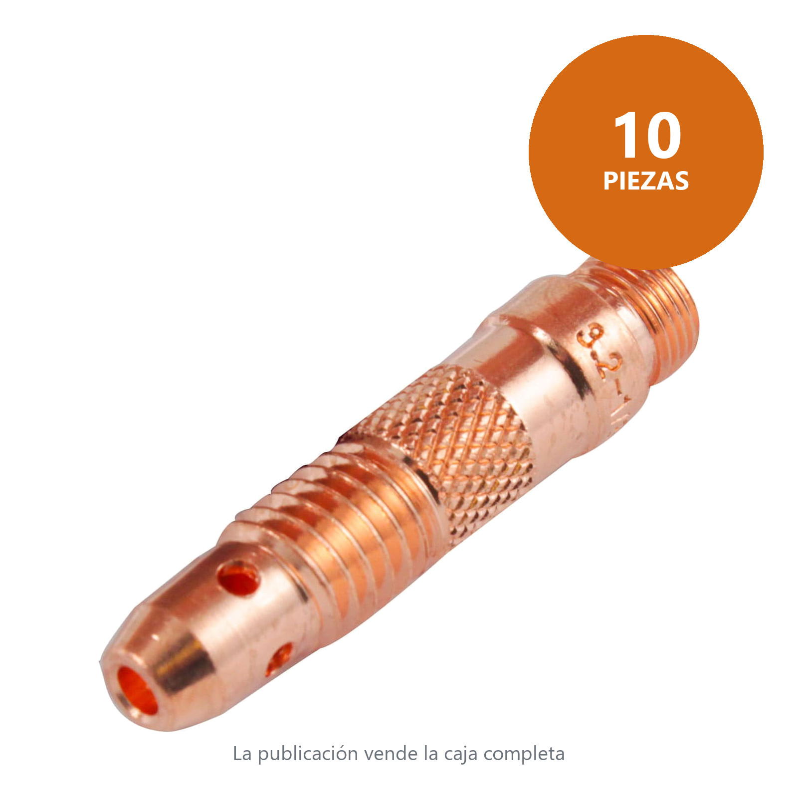 PORTAMORDAZA P/ANTORCHA TIG 10N28 1/8 (3.2 mm) (Empaque c/10 pzas - Precio x pieza) - Imagen 2