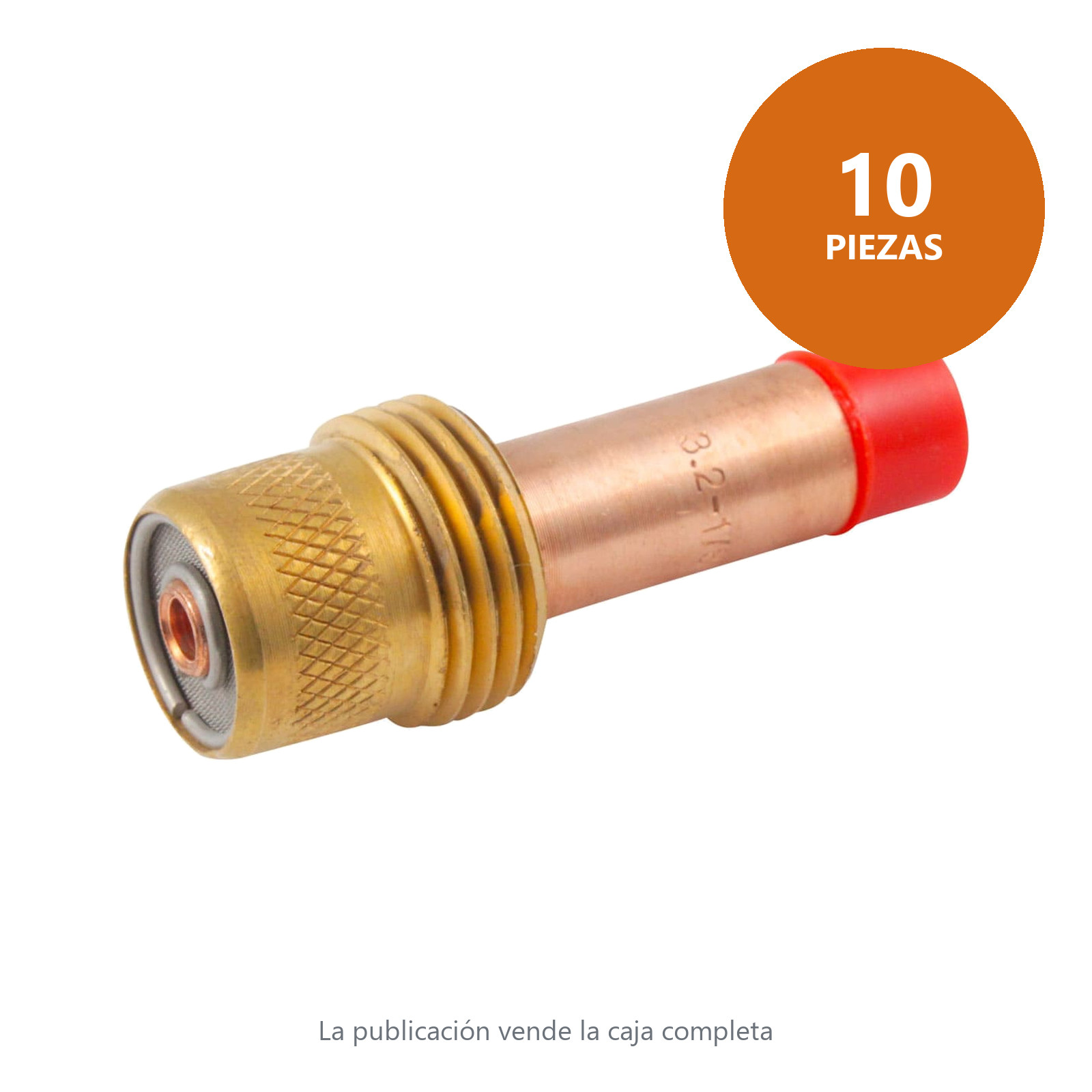 GAS LENS P/ANTORCHA TIG 45V27 1/8 (3.2 mm) (Empaque c/10 pzas - Precio x pieza) - Imagen 2