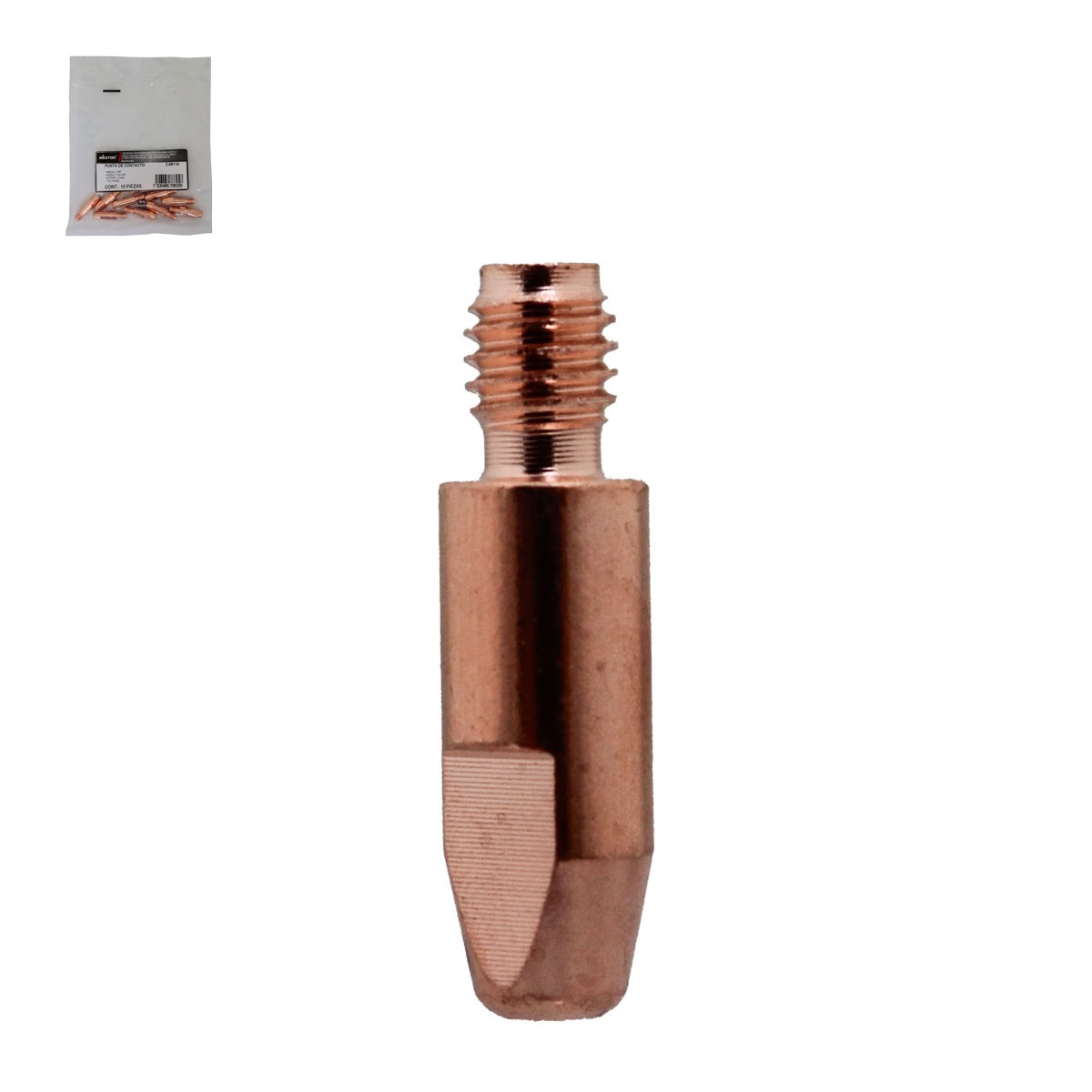 Punta de Contacto 0.035" Weston para Antorcha Binzel MB25 (Paq. 10 pzas)