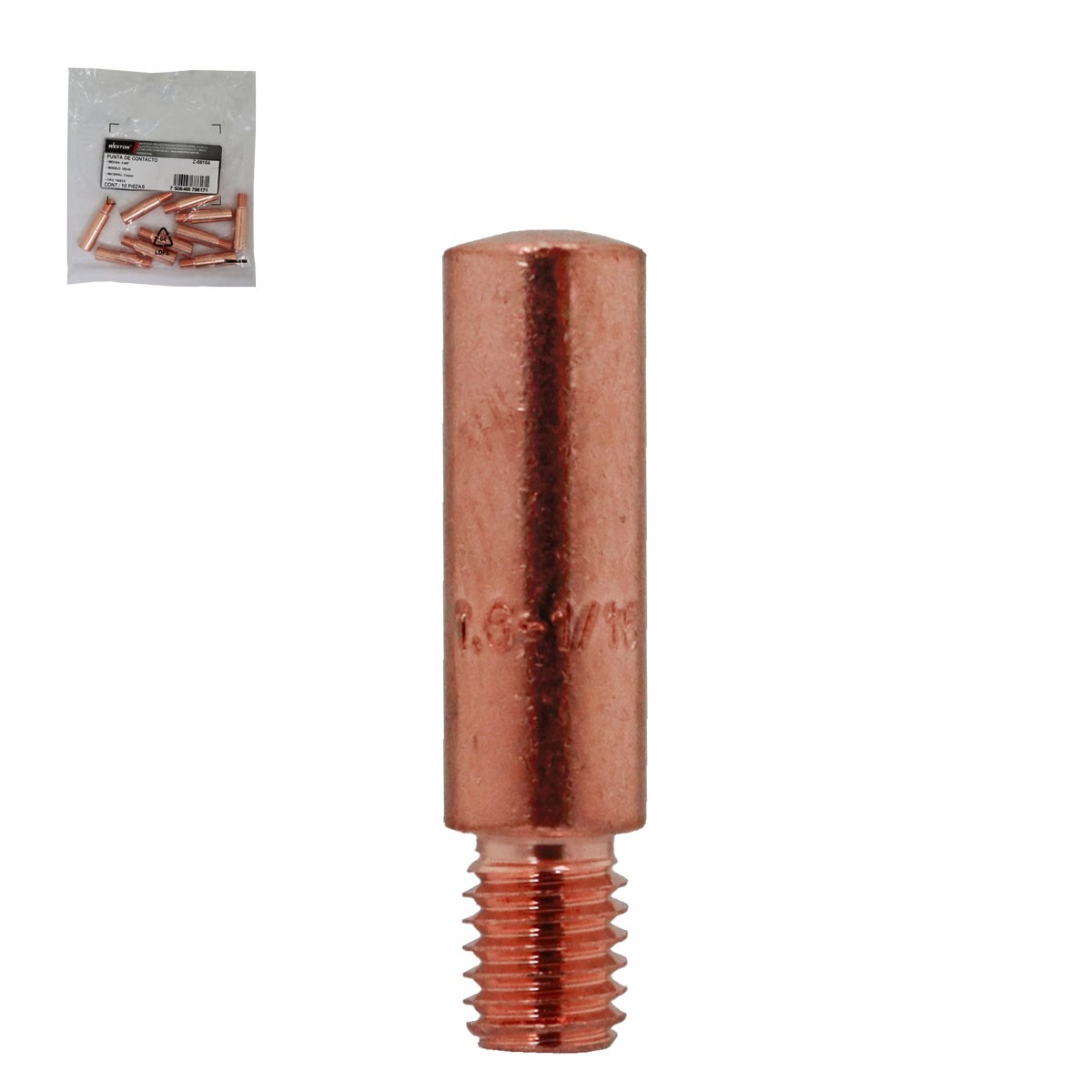 Punta de Contacto MIG Tipo Tweco 16S 0.045" Weston (Empaque 10 piezas)