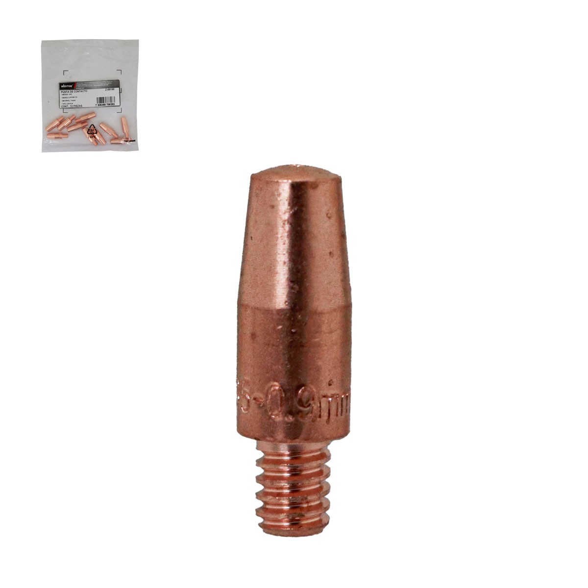 Punta de Contacto para Soldadura MIG Tipo Lincoln 1/16" KP2744-116 Weston