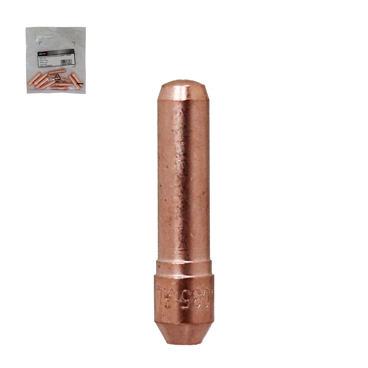 Punta de Contacto para Aluminio 0.035" Tipo Bernard Weston TT-035AL