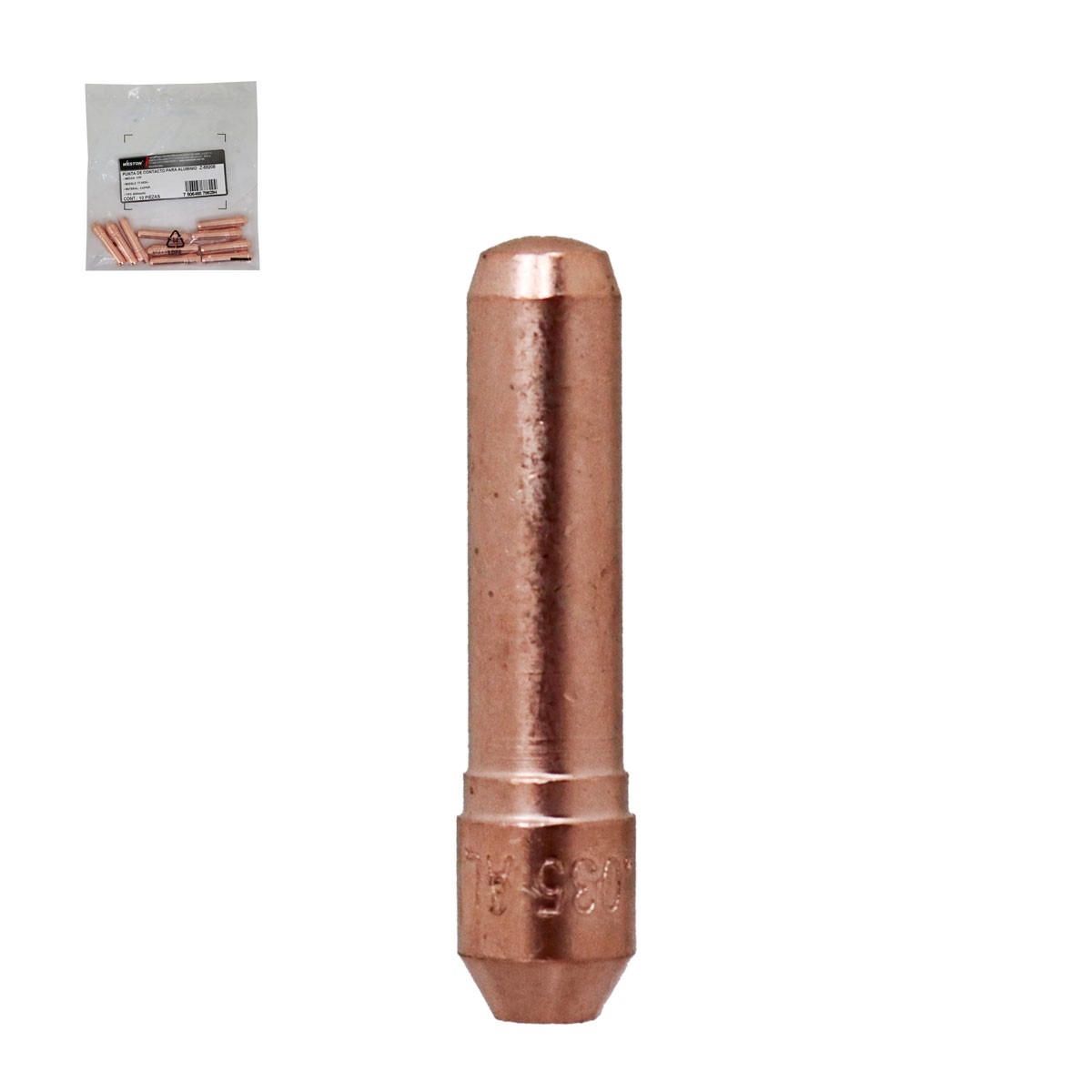 Punta de Contacto para Aluminio 1/16" Tipo Bernard Weston TT-062AL