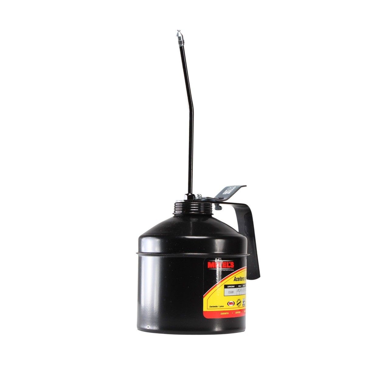 MIKELS Z5R Aceitera de presión, bote de acero, tubo rígido (1000 ml) - Imagen 2