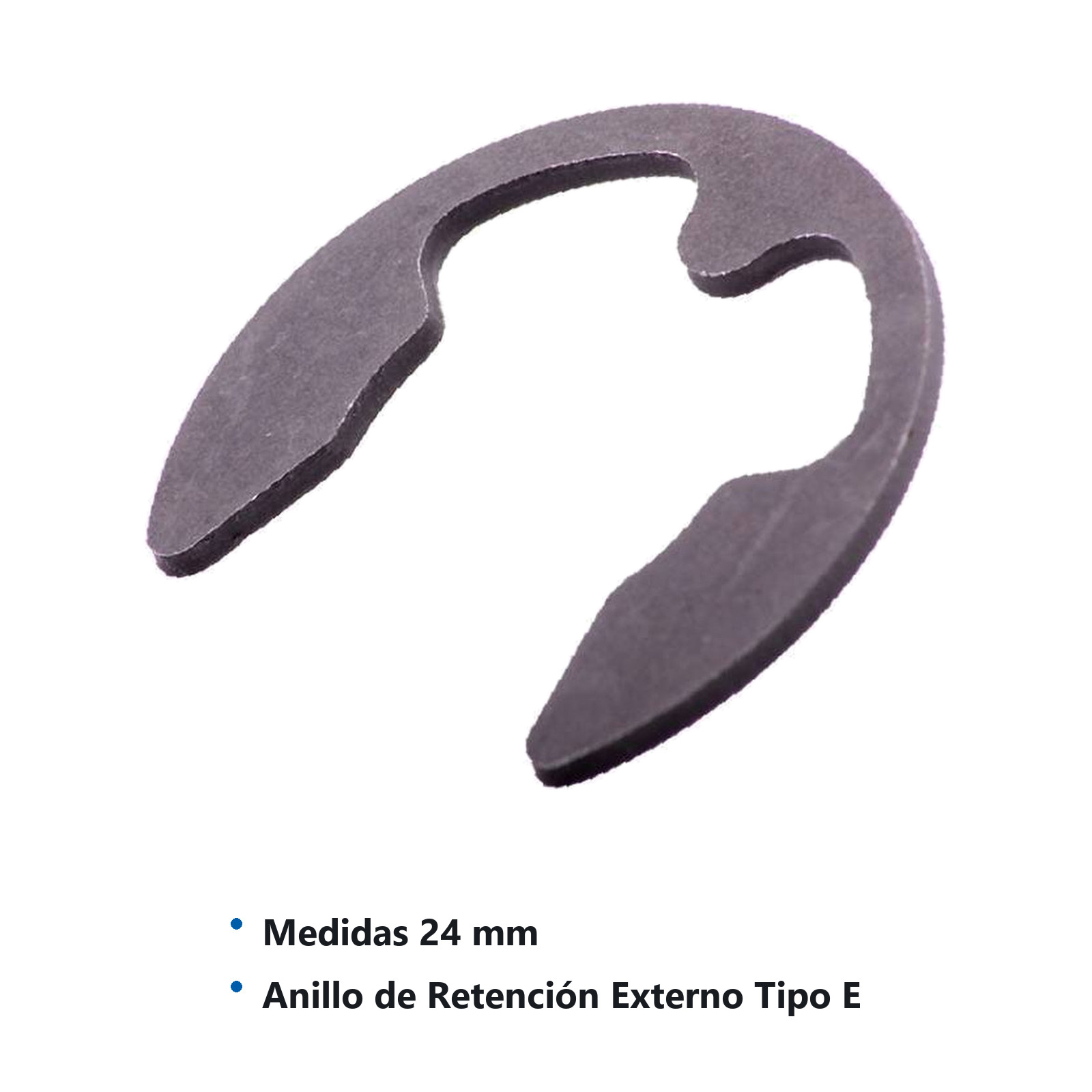ANILLO EXT. TIPO DIN-E 24MM DE-24ST PD (Precio x Pieza - Caja c/100 pzs) - Imagen 3