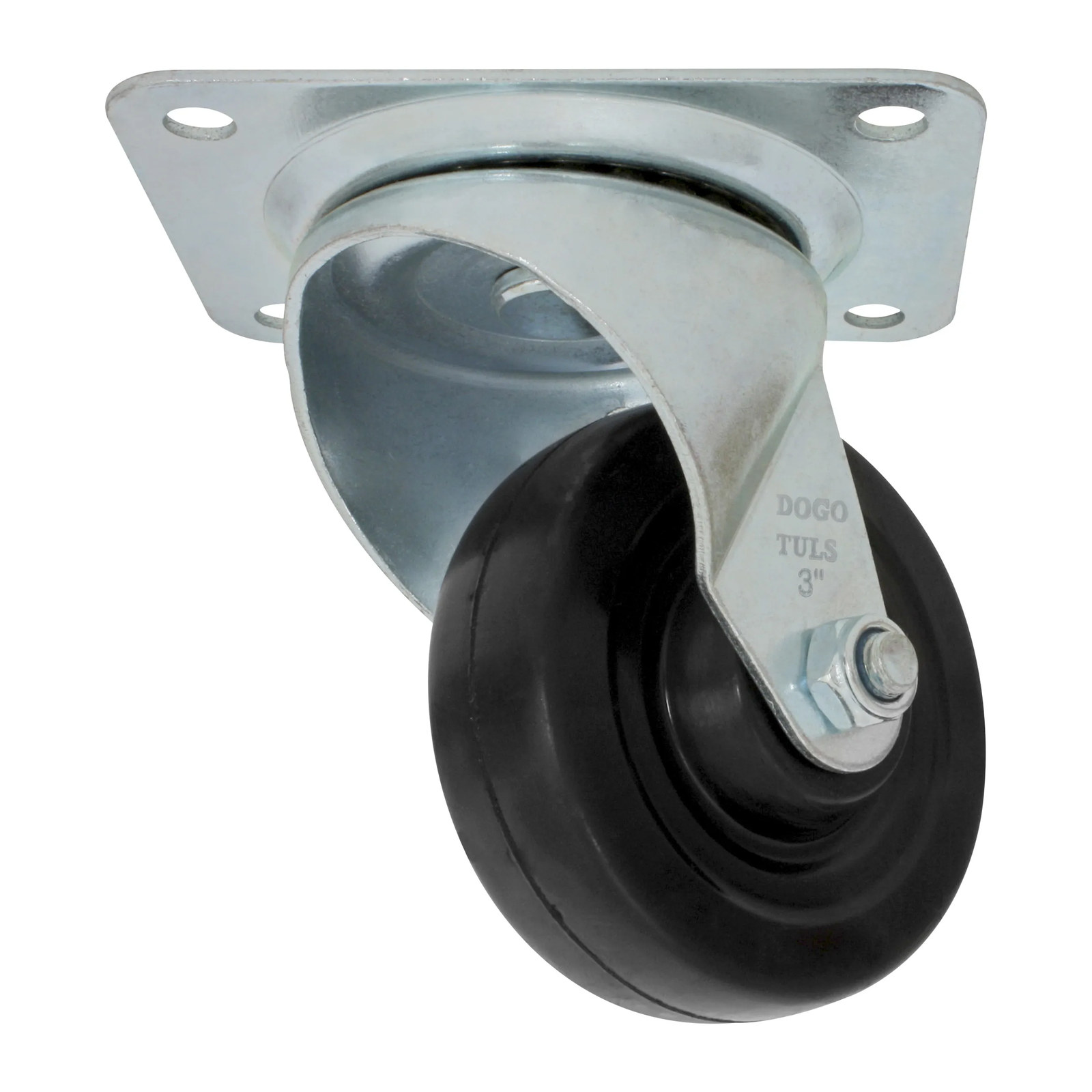 RODAJA HULE NEGRO GIRATORIA 3" BUJE - Imagen 2