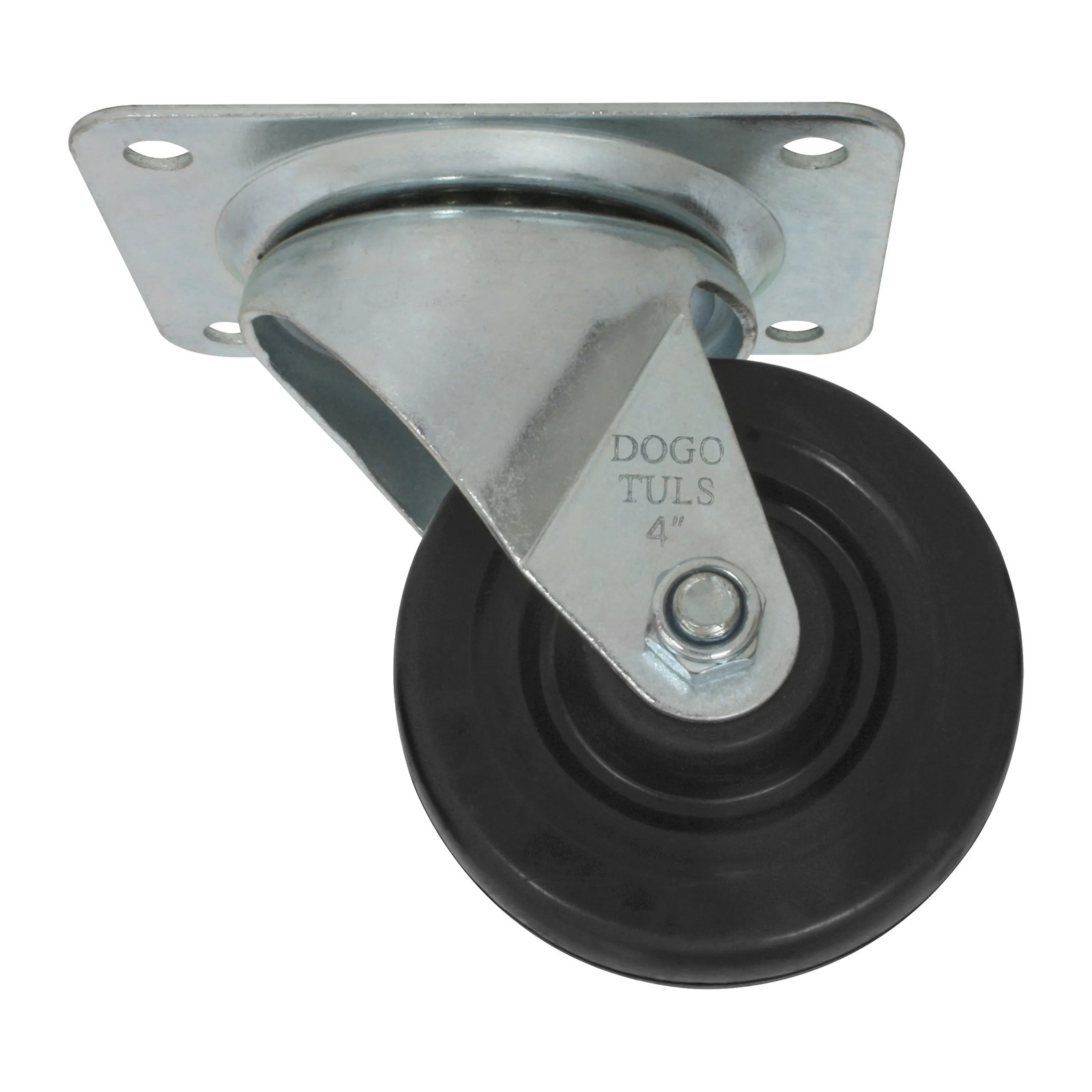RODAJA HULE NEGRO GIRATORIA 4" BUJE - Imagen 4