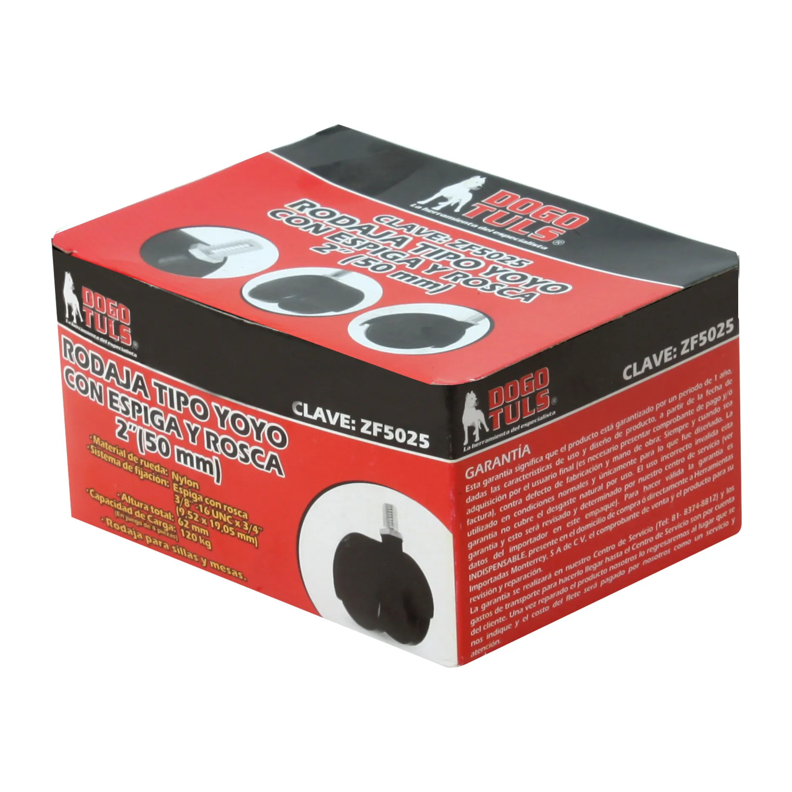 RODAJA YOYO ESPIGA CON ROSCA FRENO 40MM - Imagen 4