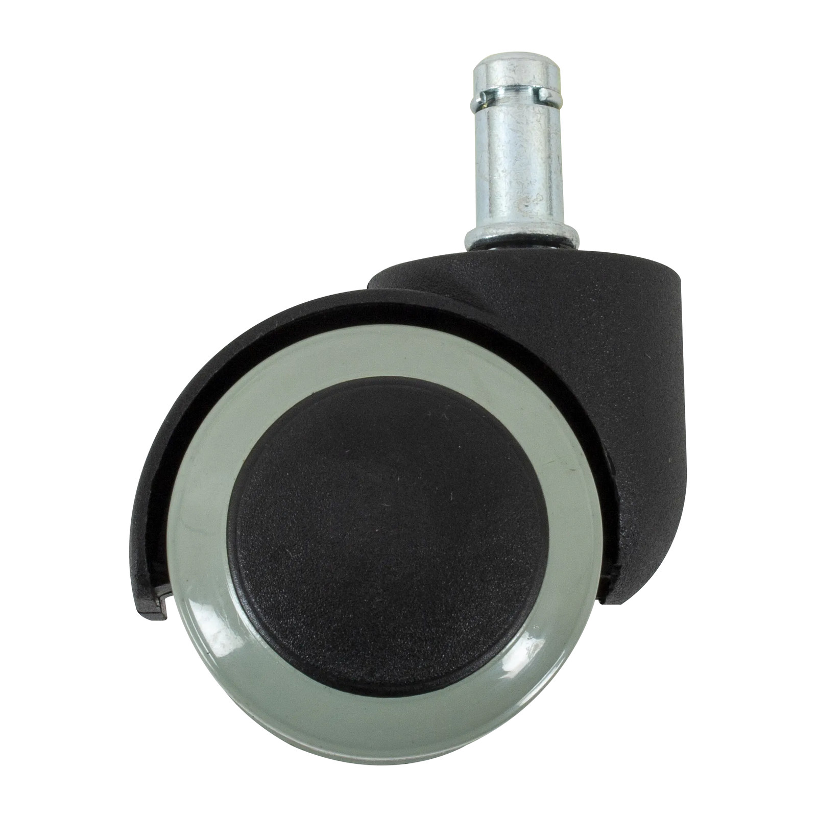 RODAJA TIPO YOYO GIRATORIA DE POLIURETANO CON ESPIGA DE ARILLO Y CON BASE 50MM - Imagen 2