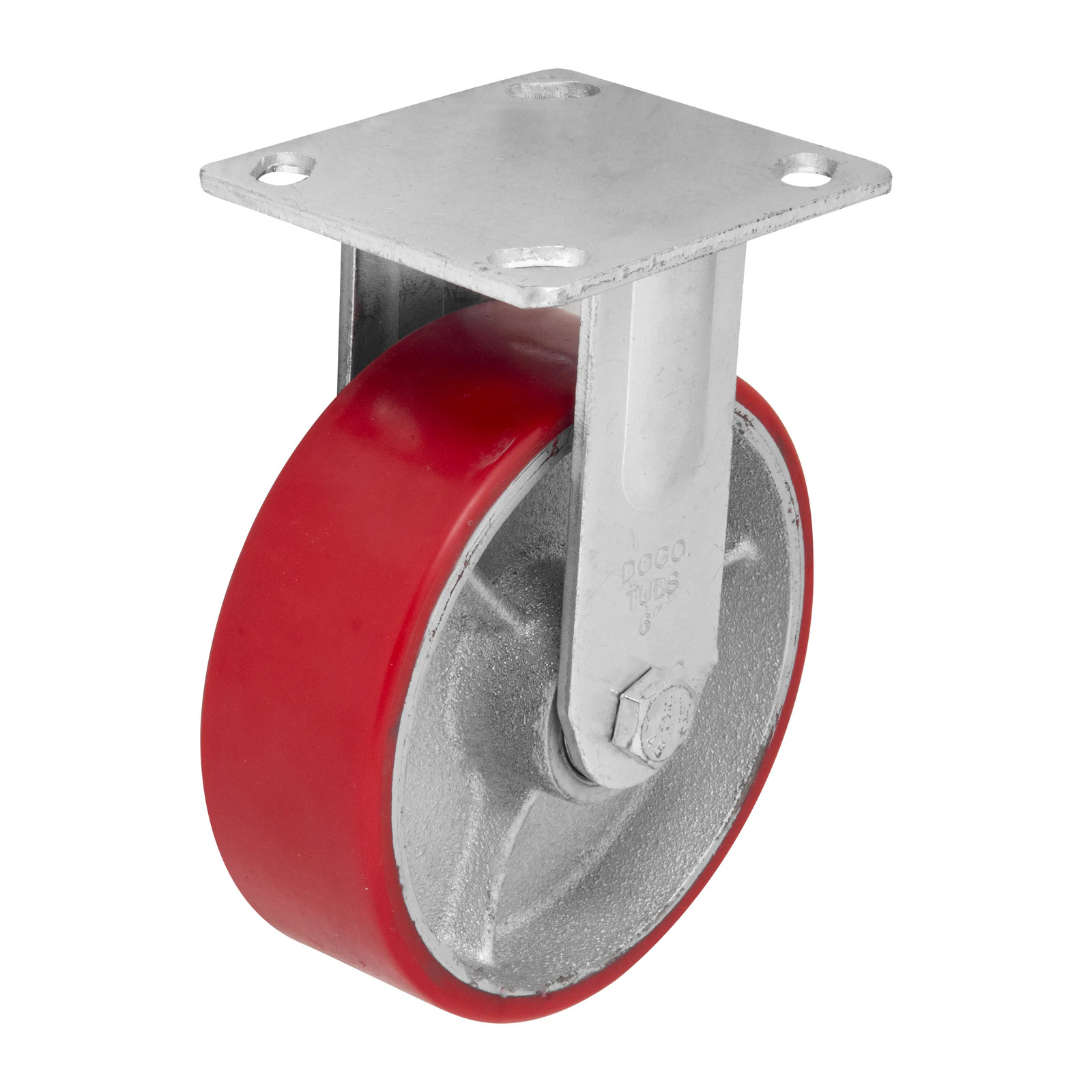 RODAJA FIERRO PU ROJO FIJA 6"