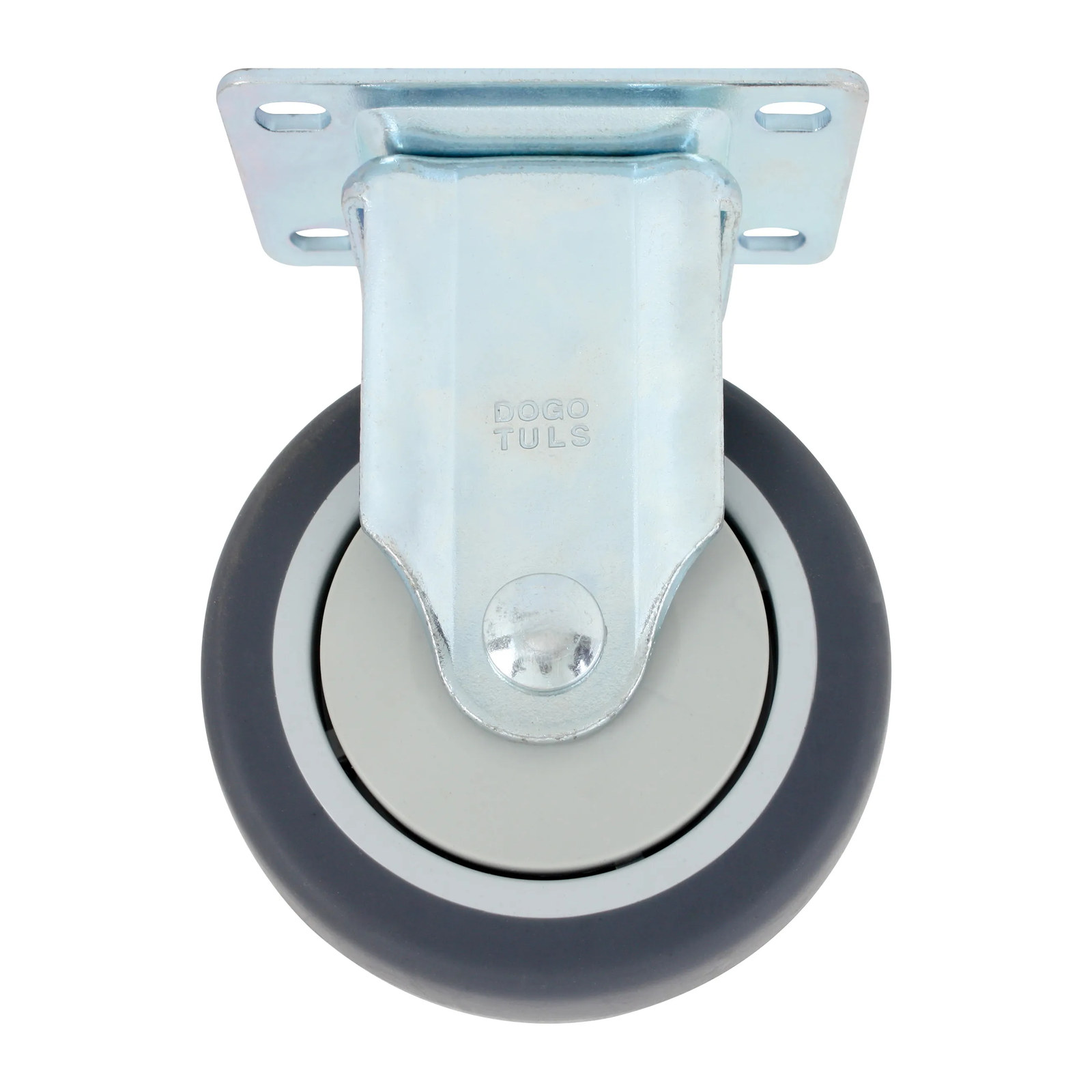 RODAJA PP Y TPR GRIS FIJA 4"