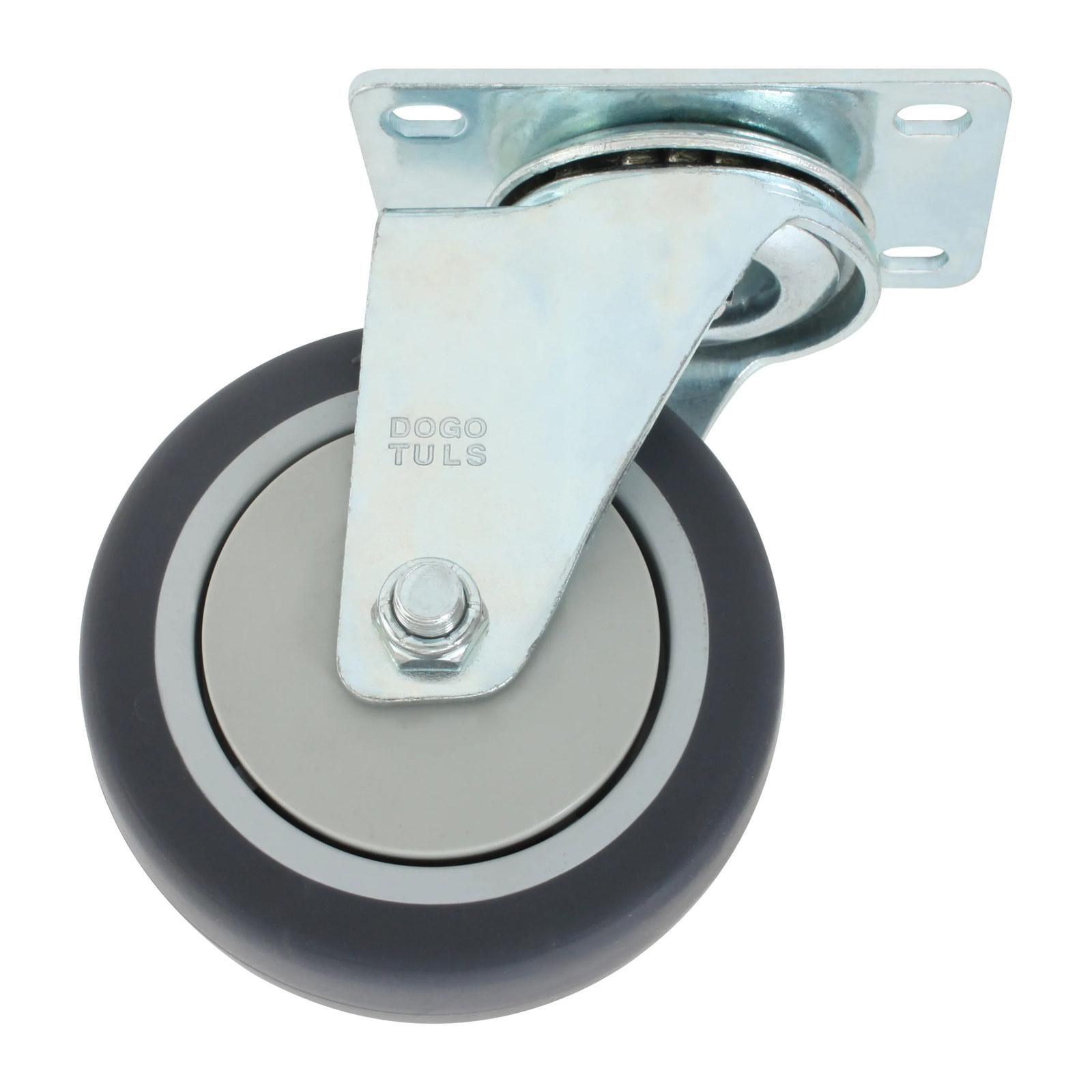 RODAJA PP Y TPR GRIS GIRATORIA 4"