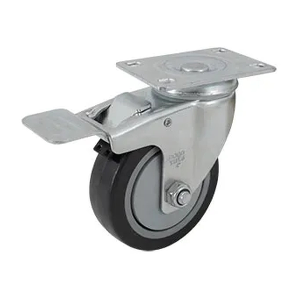 RODAJA PP Y PU GIRATORIA FRENO 4" - Imagen 3