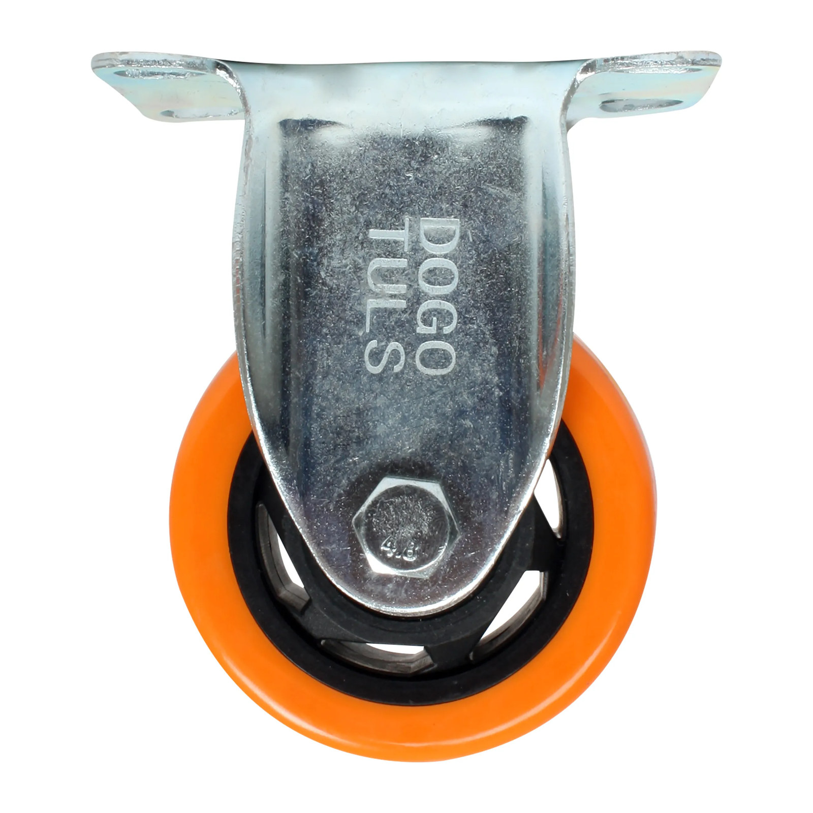 RODAJA PVC FIJA NARANJA 4"