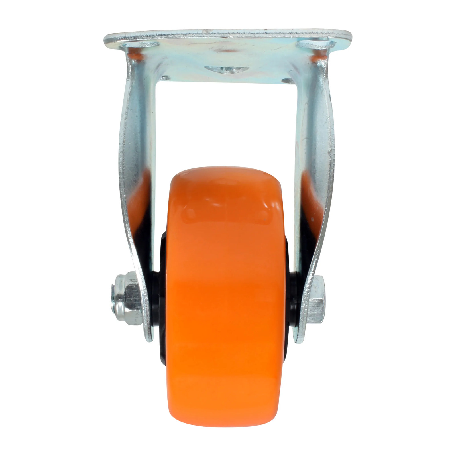 RODAJA PVC FIJA NARANJA 4" - Imagen 3