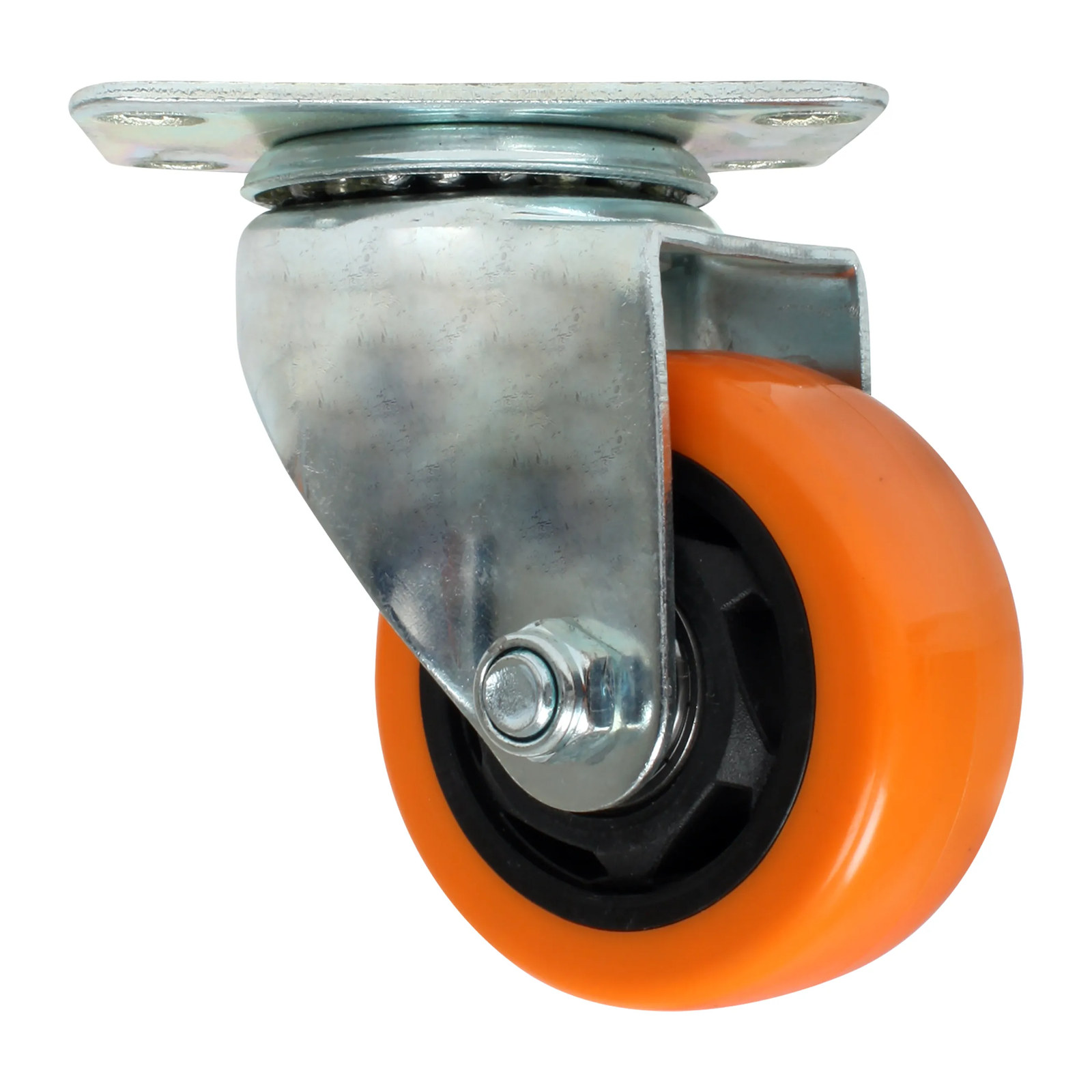 RODAJA PVC NARANJA GIRATORIA 3" - Imagen 3