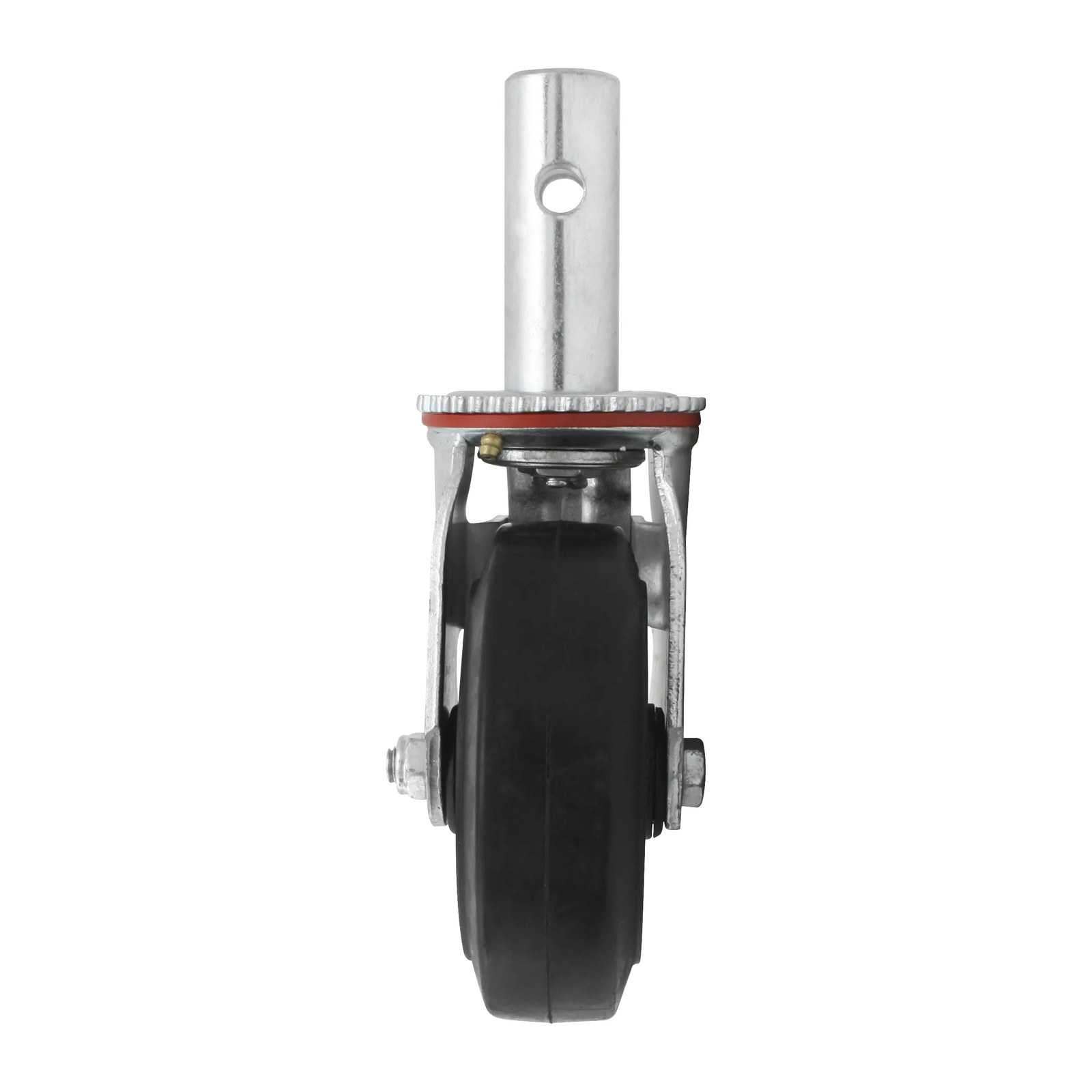 RODAJA PARA ANDAMIO HULE Y FIERRO GIRATORIA CON FRENO 6" - Imagen 4