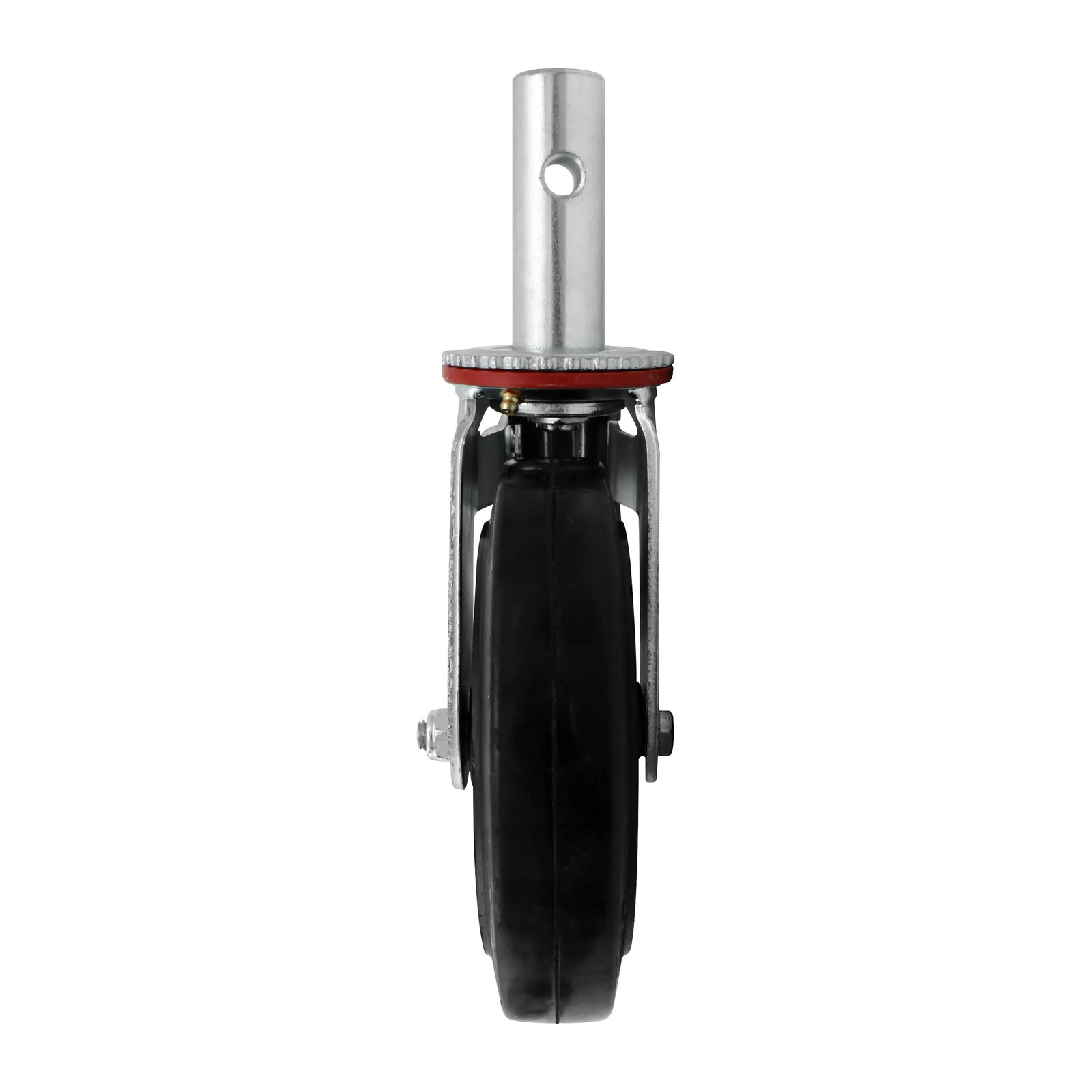 RODAJA PARA ANDAMIO HULE Y FIERRO GIRATORIA CON FRENO 8" - Imagen 4