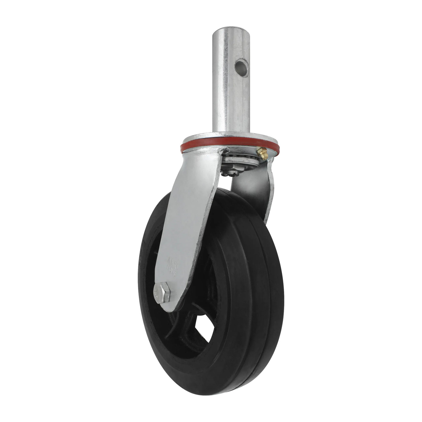 RODAJA PARA ANDAMIO HULE Y FIERRO GIRATORIA 8" - Imagen 2