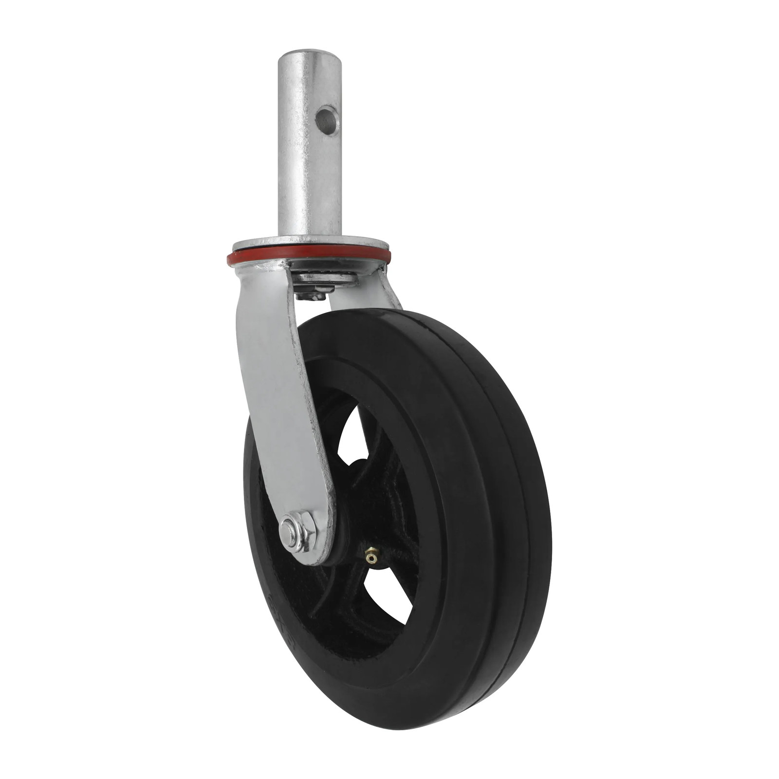 RODAJA PARA ANDAMIO HULE Y FIERRO GIRATORIA 8" - Imagen 3