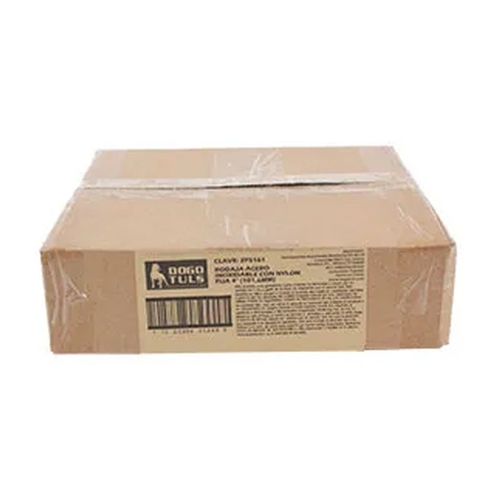 RODAJA DE NYLON CON HERRAJE DE ACERO INOXIDABLE FIJA CON PLACA 4" - Imagen 4