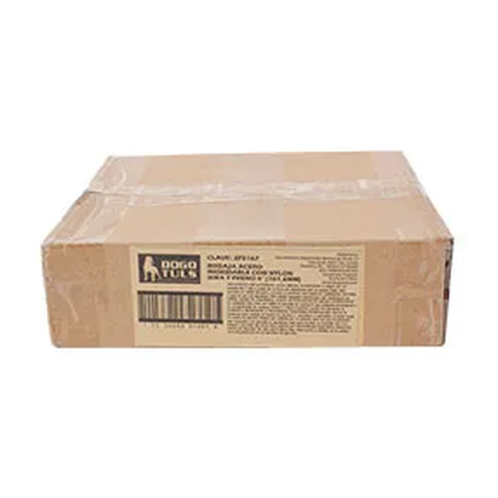 RODAJA DE NYLON CON HERRAJE DE ACERO INOXIDABLE GIRATORIA CON PLACA CON FRENO 4" - Imagen 4