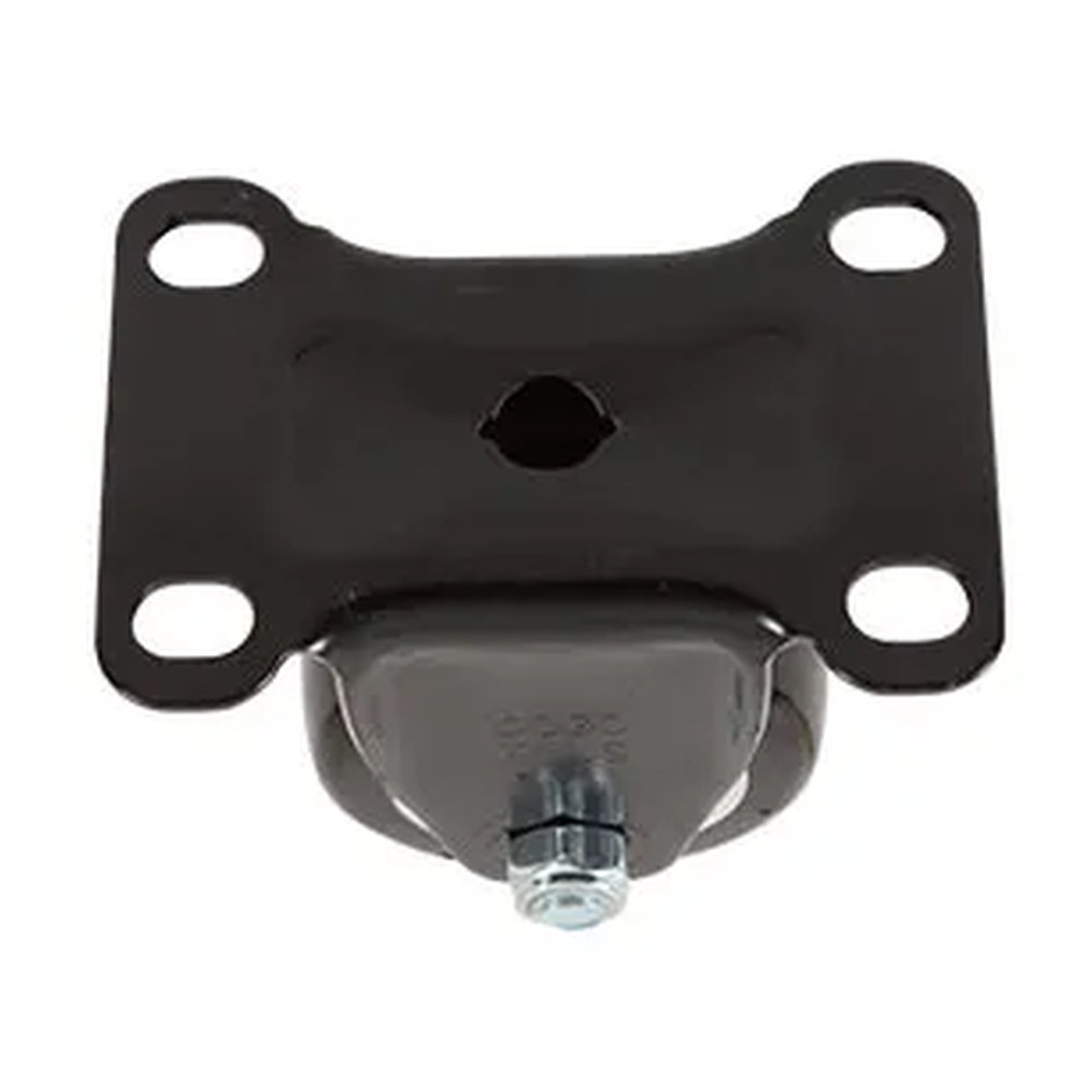 RODAJA DE PVC NEGRO FIJA CON PLACA 2-1/2" - Imagen 3