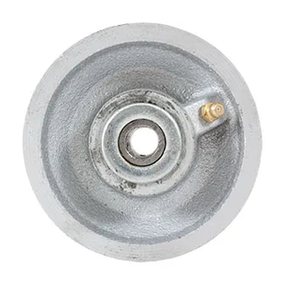 Rueda de Acero con Ranura en Forma "V" 4" - Paquete 2 Piezas