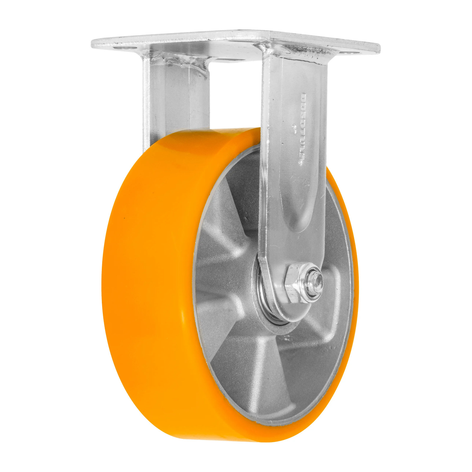 RODAJA ALUMINIO PU NARANJA FIJA 6" - Imagen 3