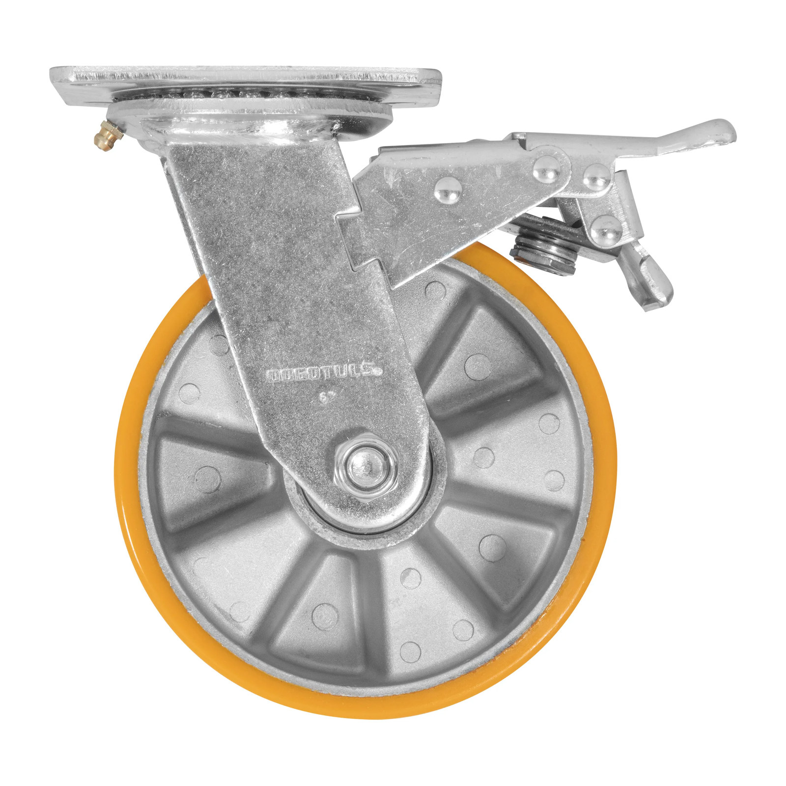 RODAJA ALUMINIO PU NAR GIRAT / FRENO 6" - Imagen 2